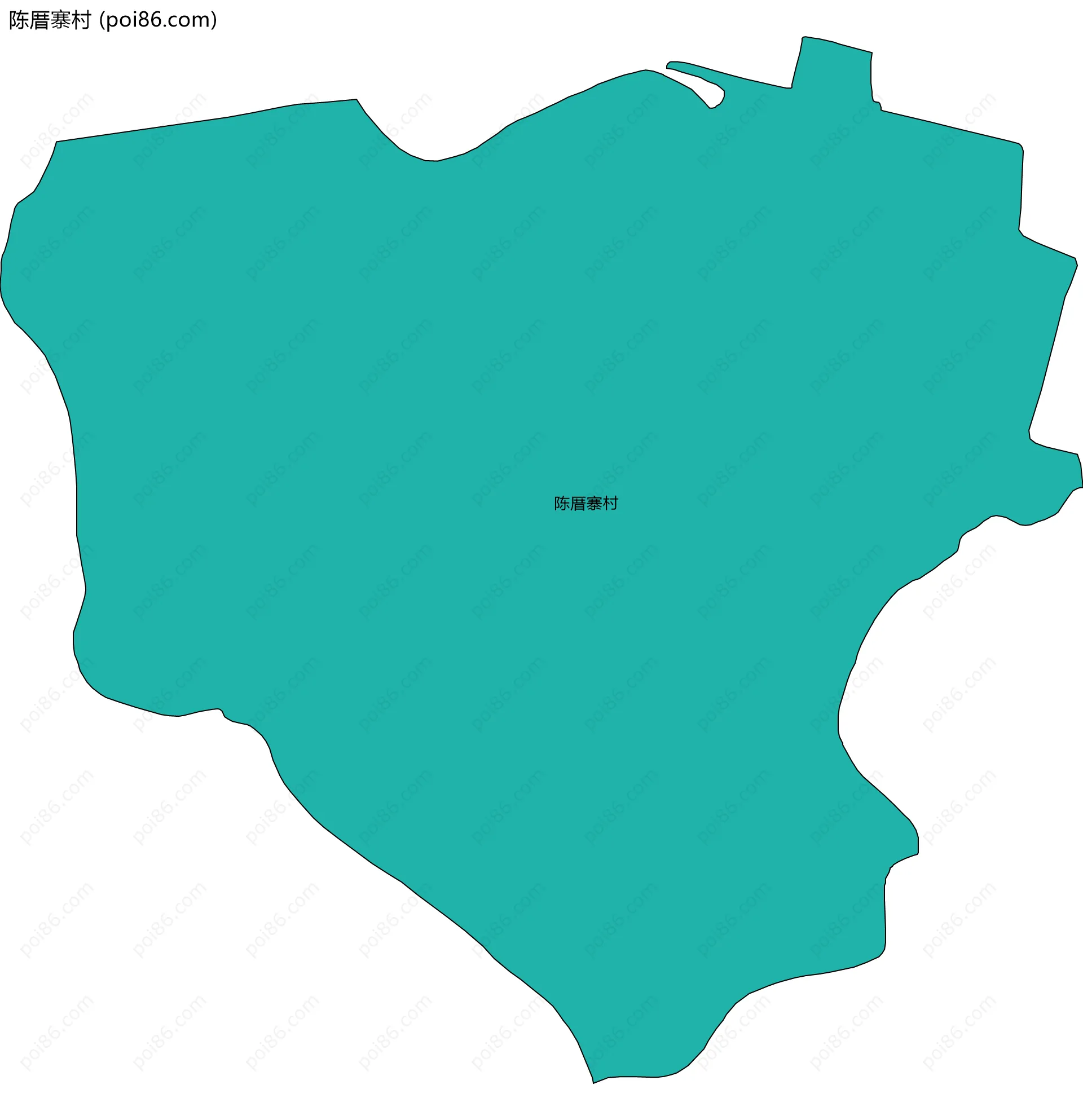 陈厝寨村边界地图