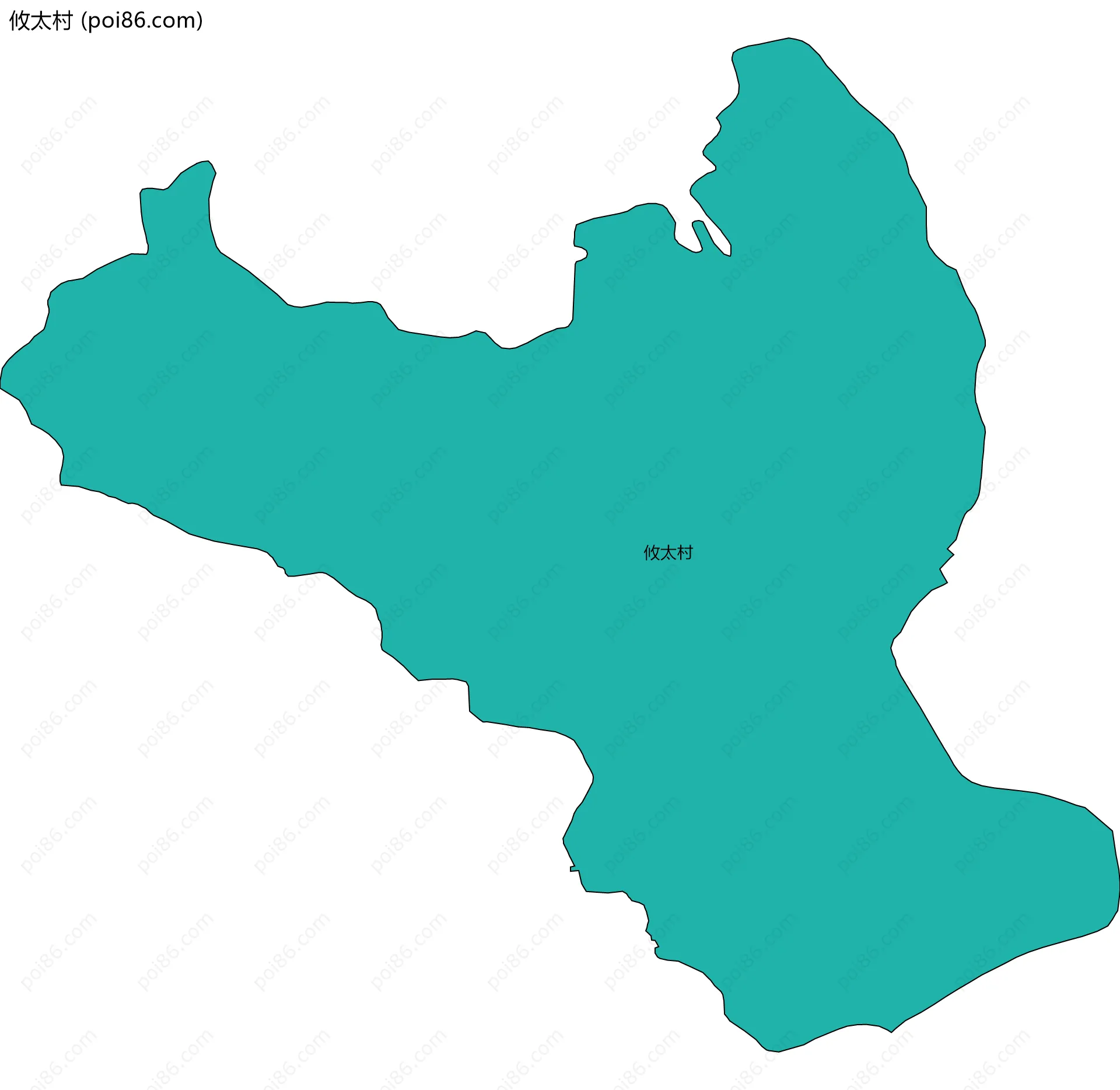 攸太村边界地图