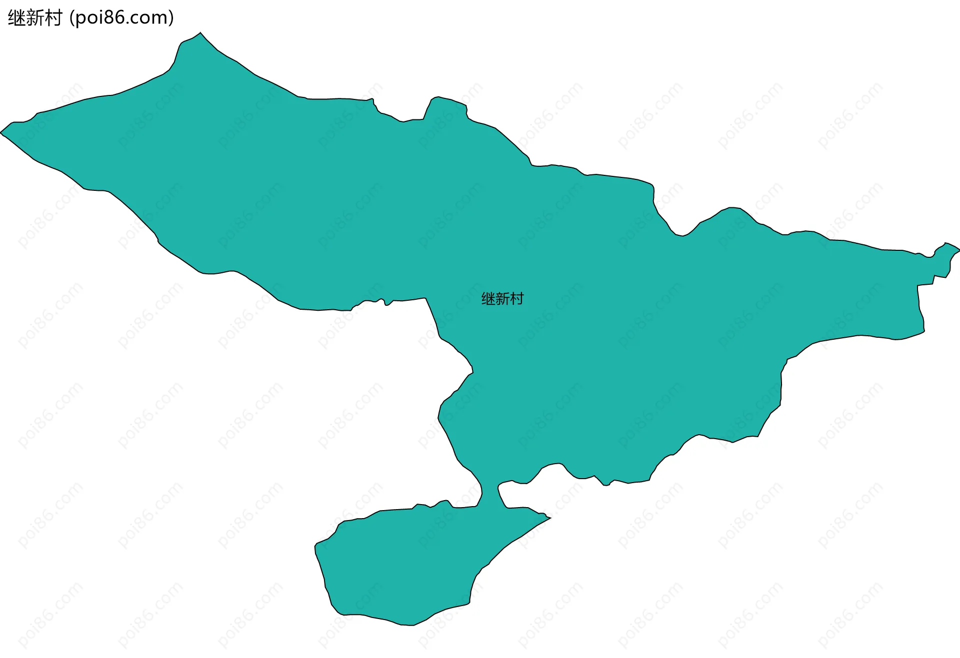 继新村边界地图