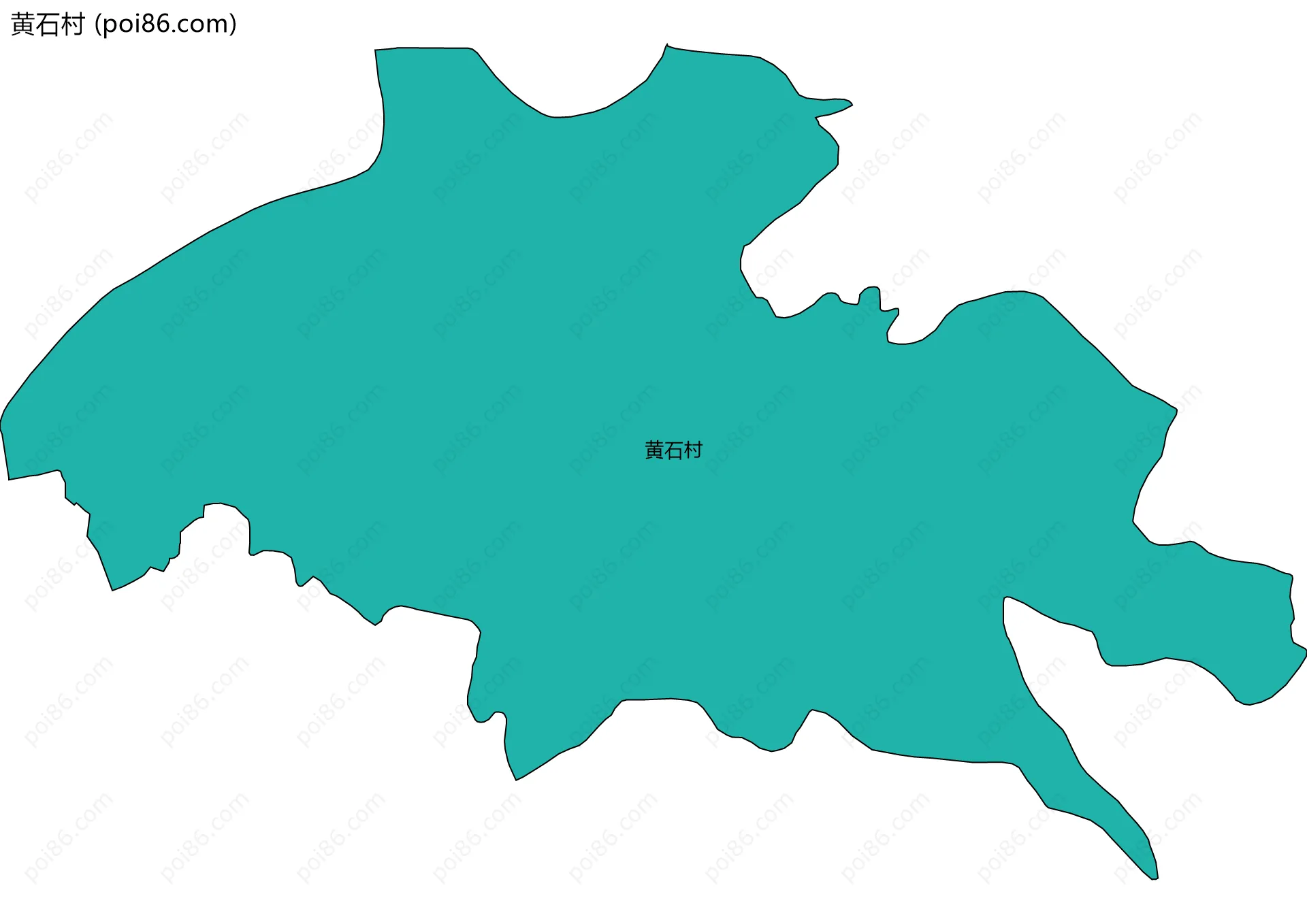 黄石村边界地图