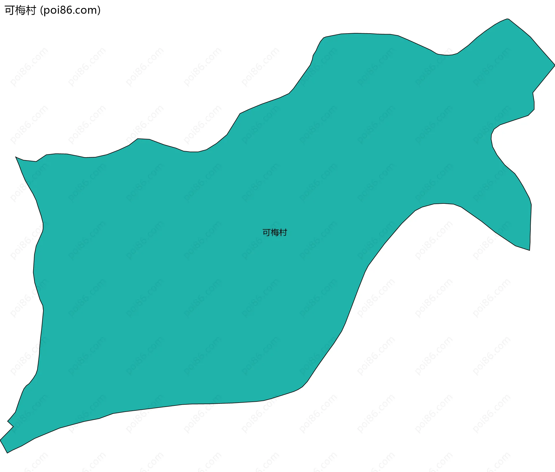 可梅村边界地图