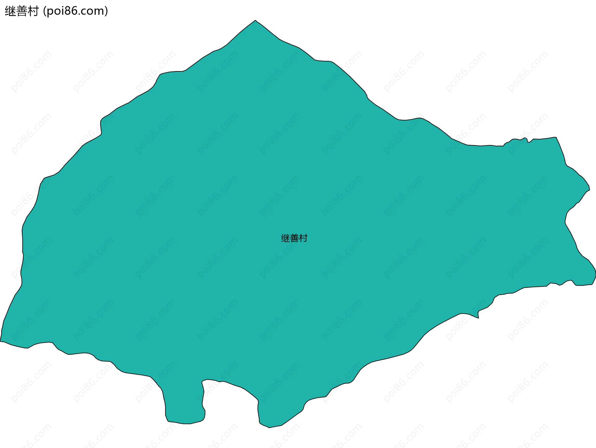 继善村边界地图