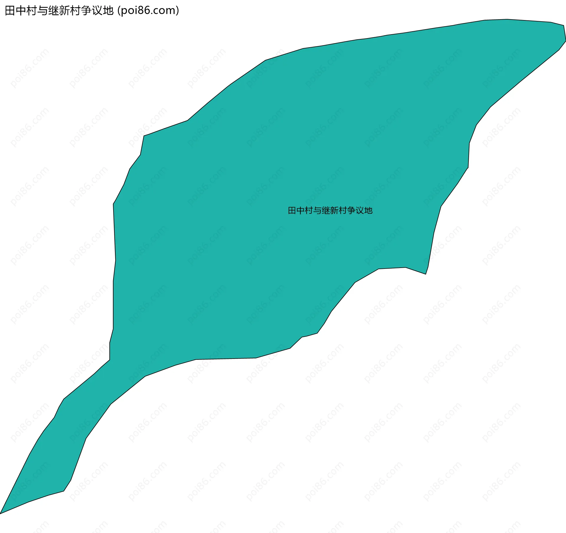 田中村与继新村争议地边界地图