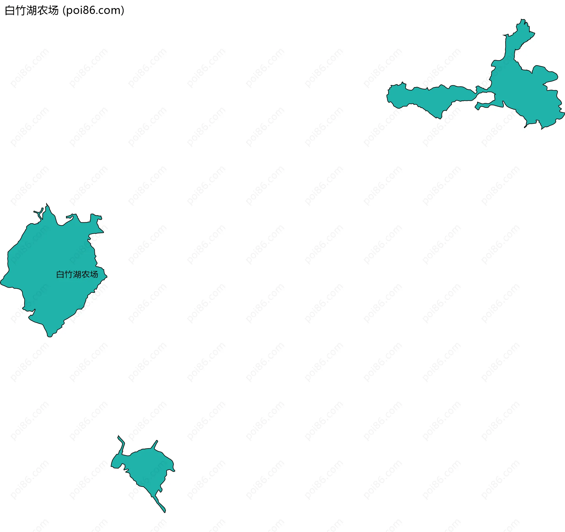 白竹湖农场边界地图