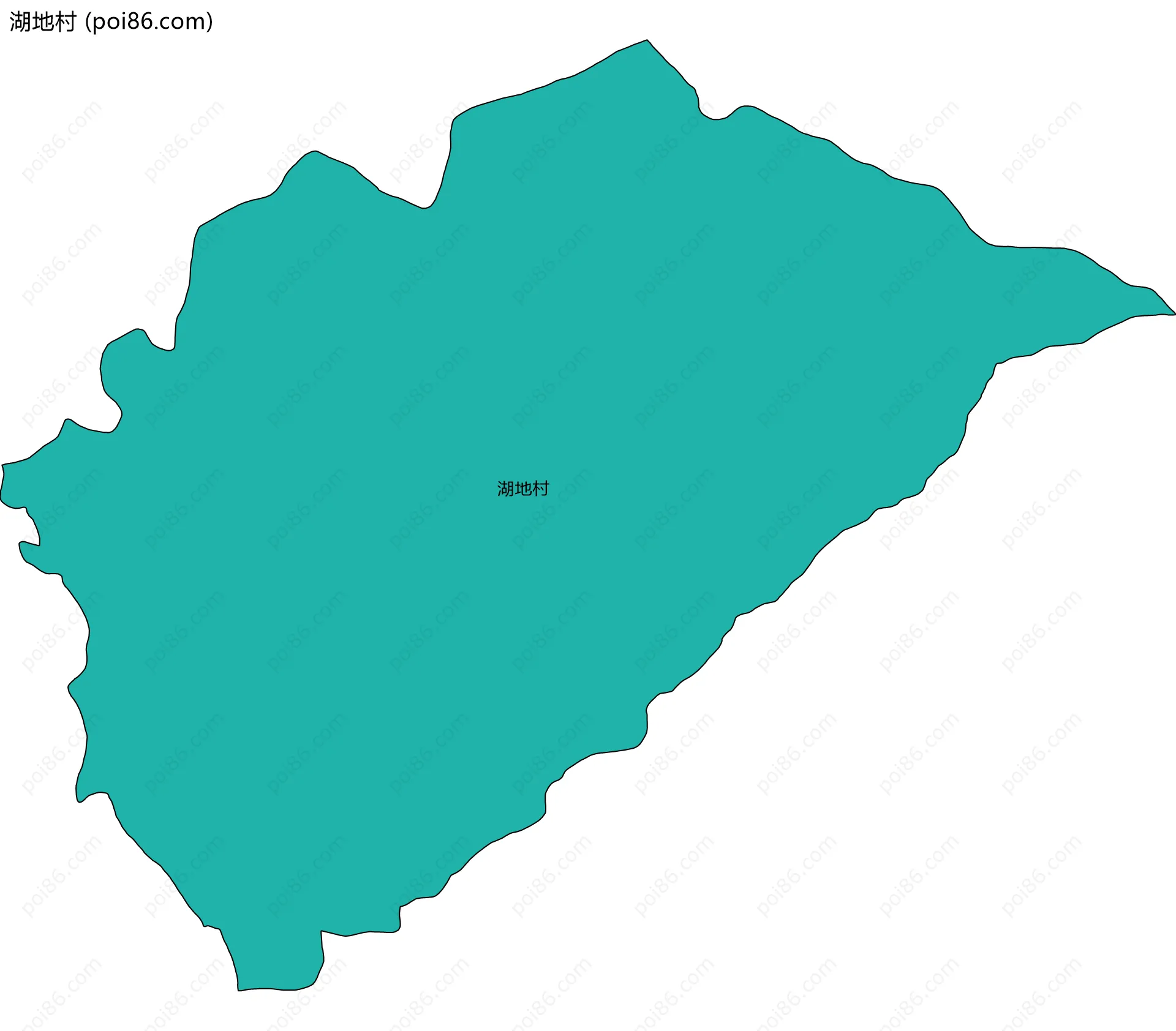 湖地村边界地图