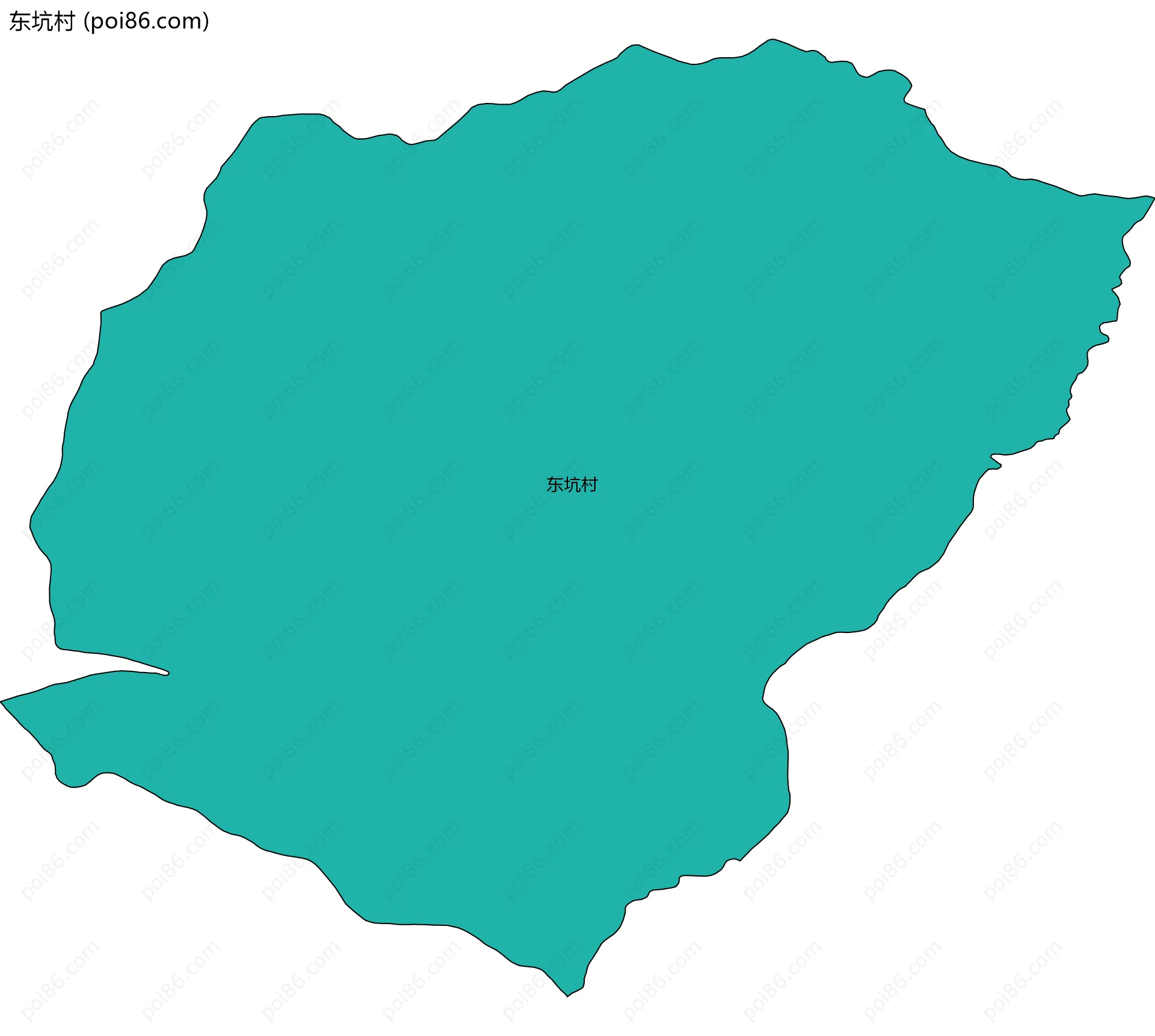 东坑村边界地图