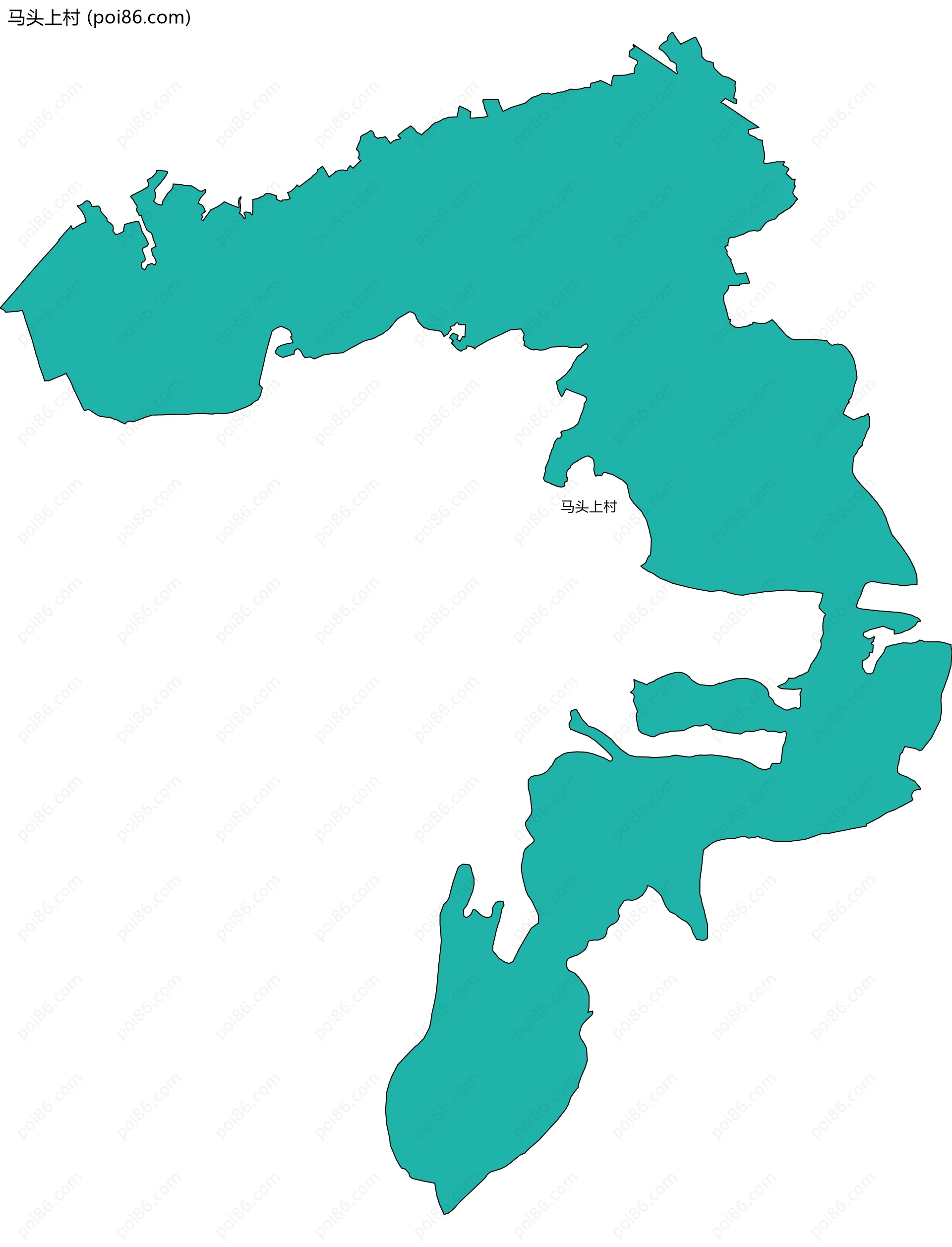 马头上村边界地图