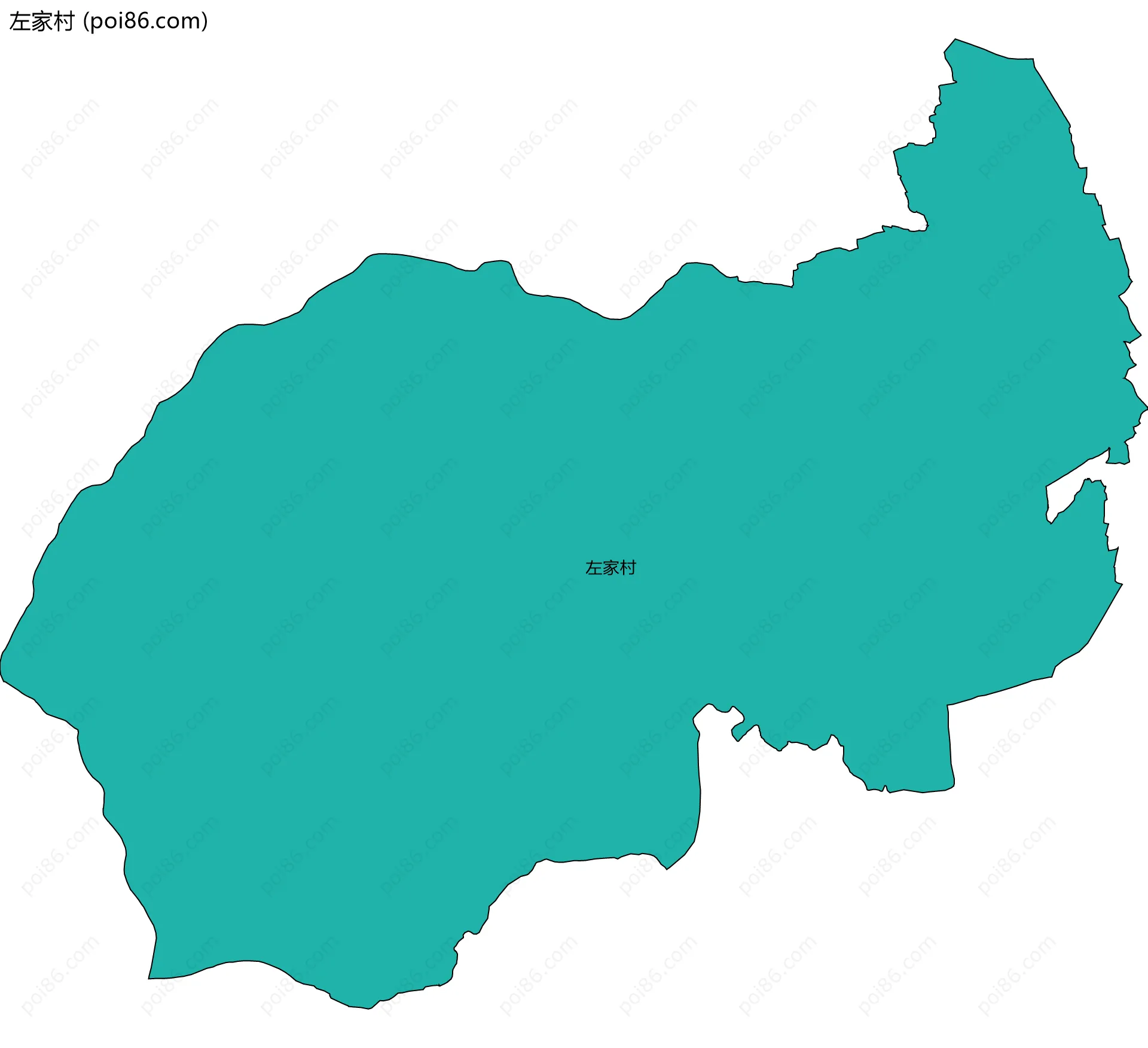左家村边界地图