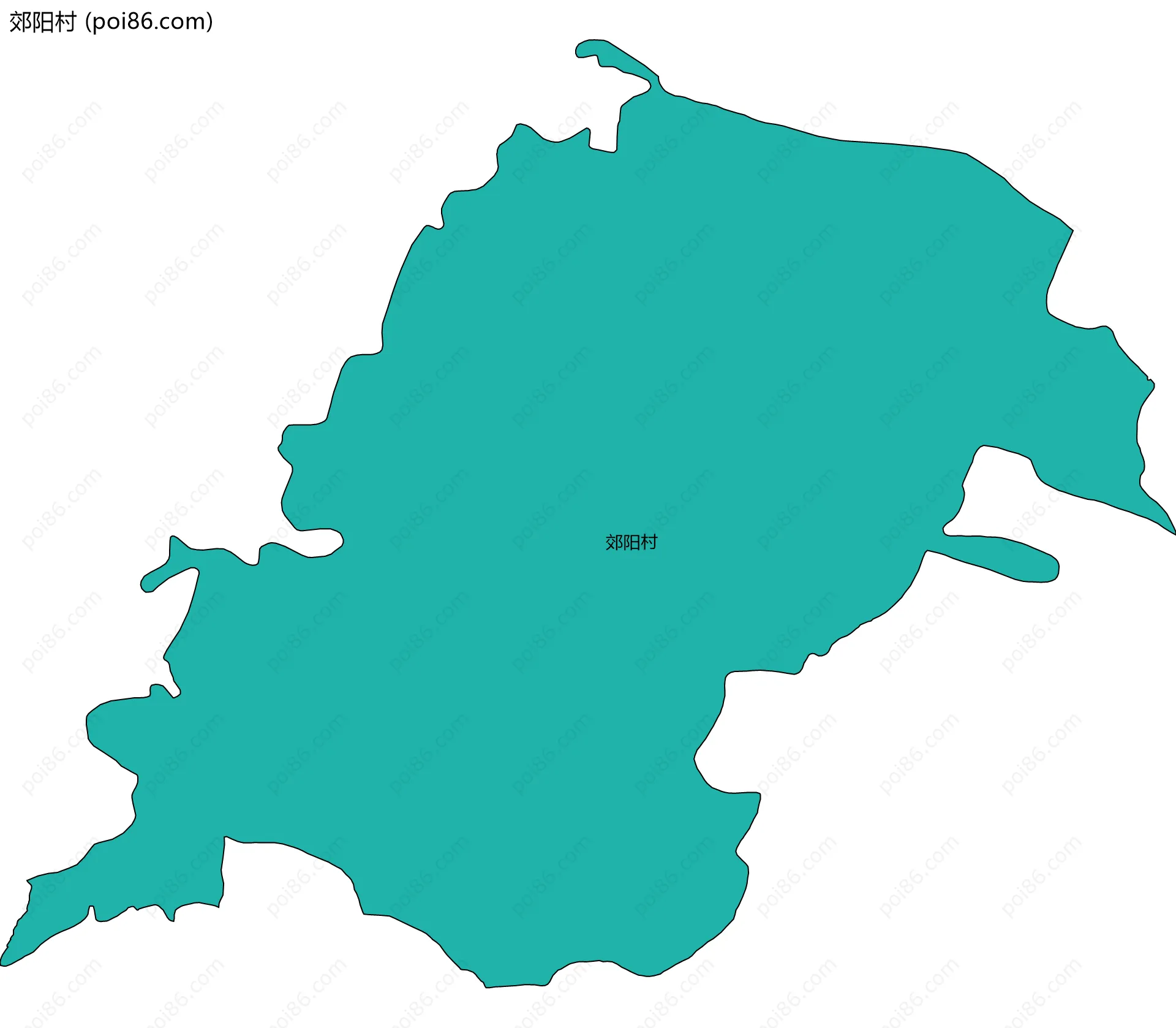 郊阳村边界地图