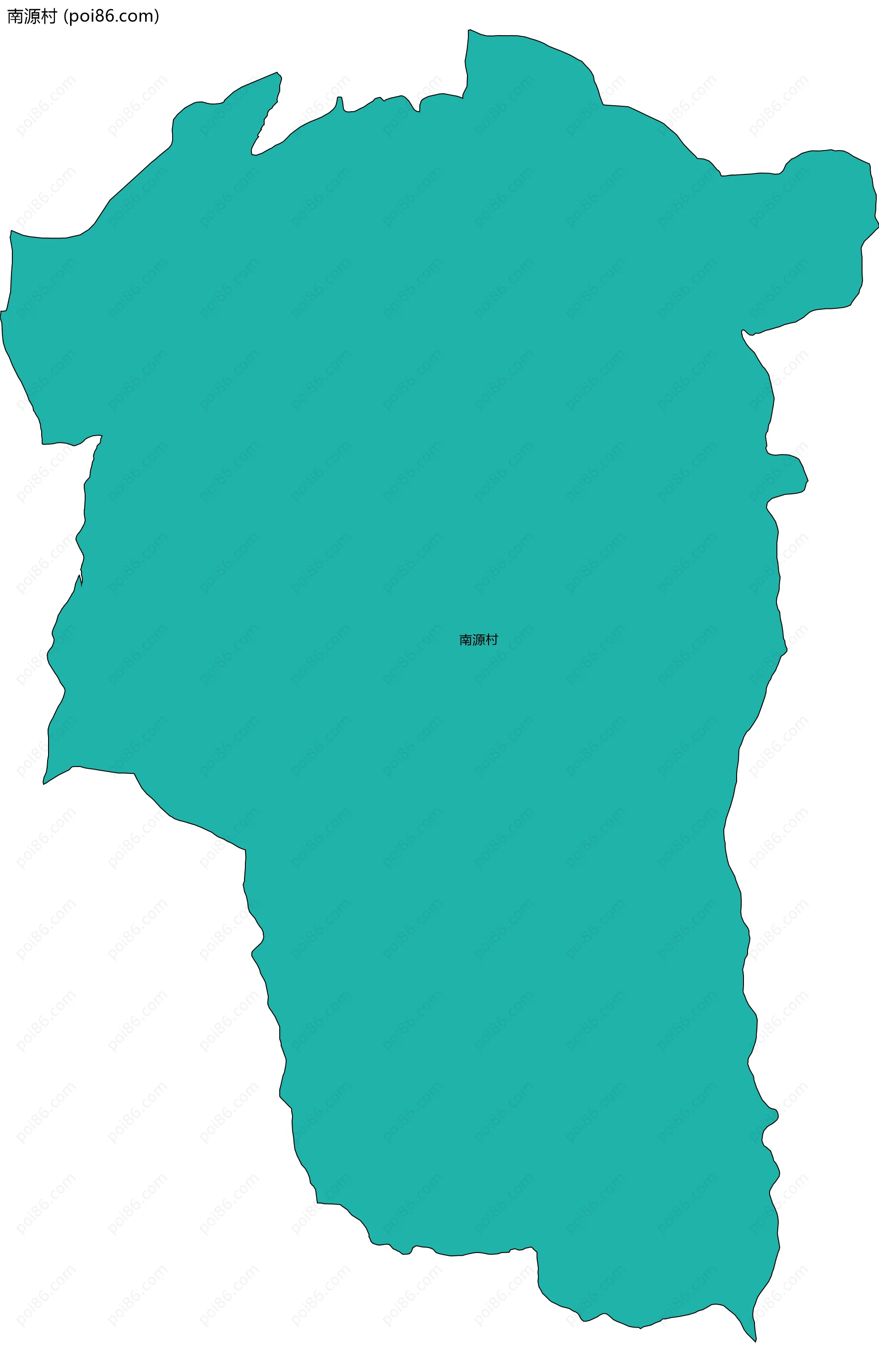 南源村边界地图