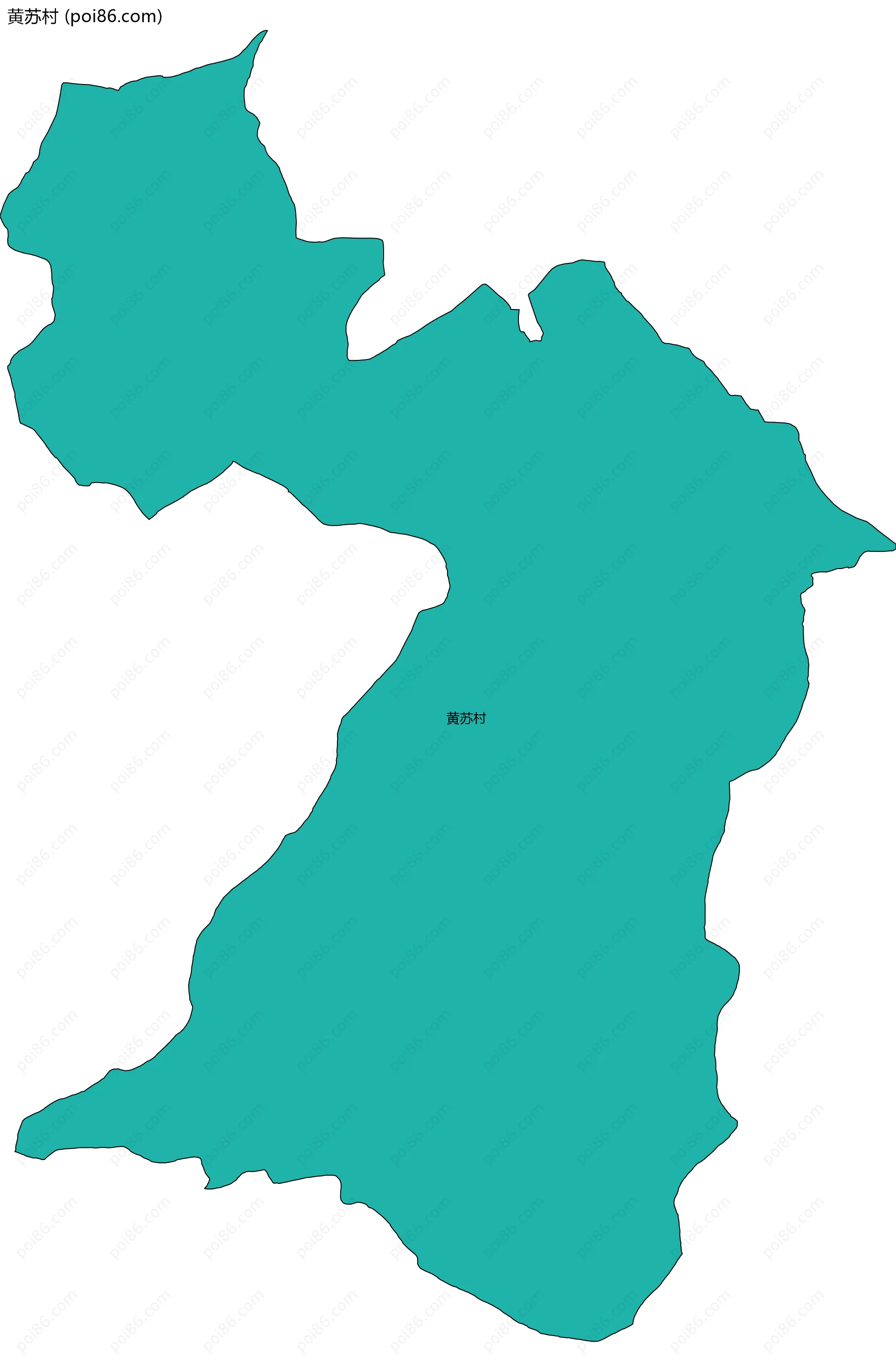 黄苏村边界地图