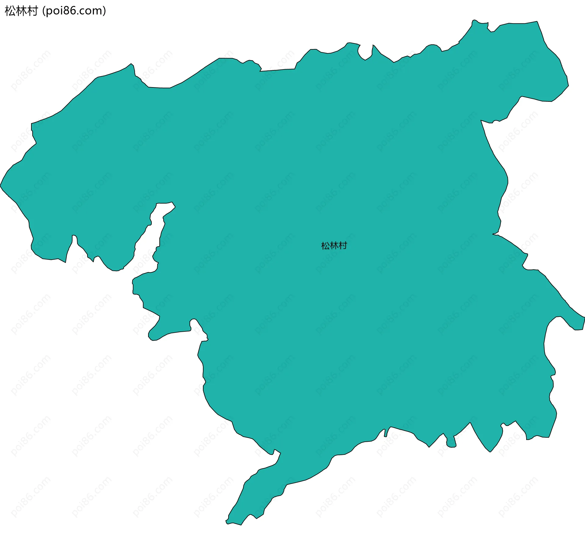 松林村边界地图