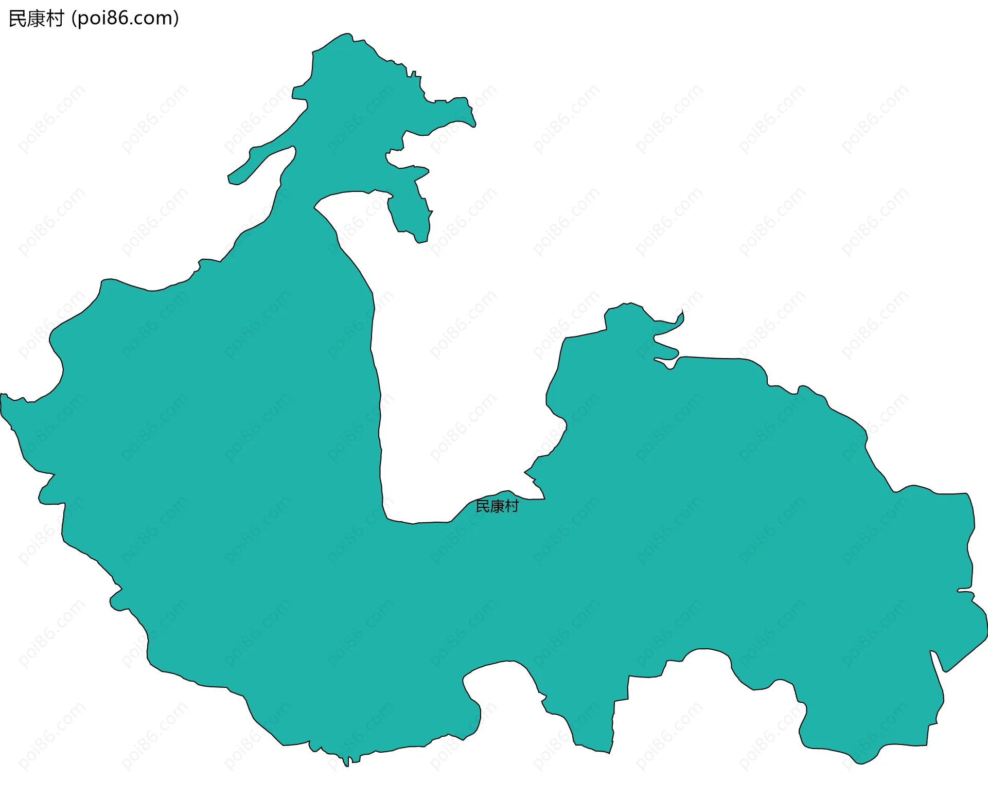 民康村边界地图