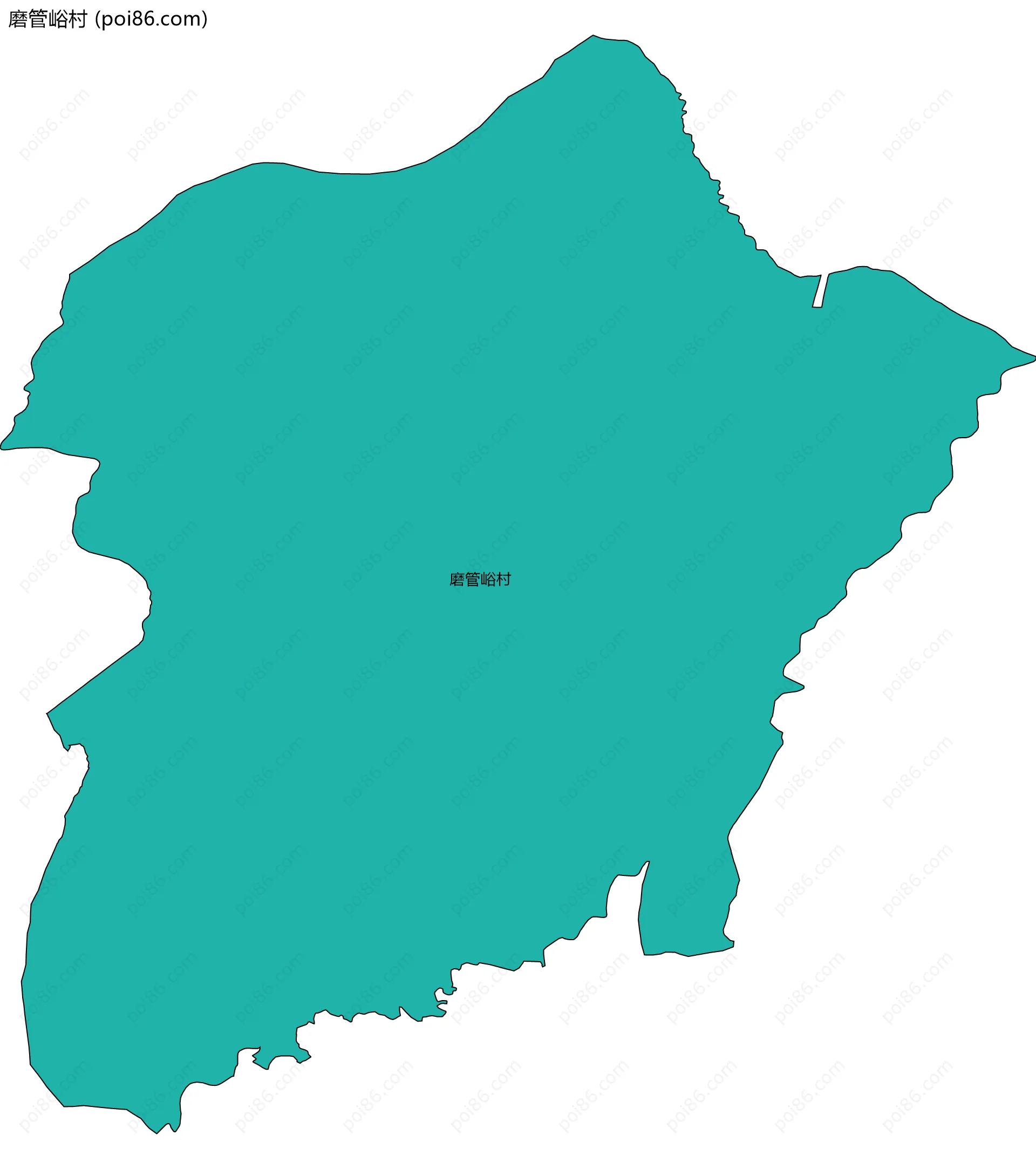 磨管峪村边界地图