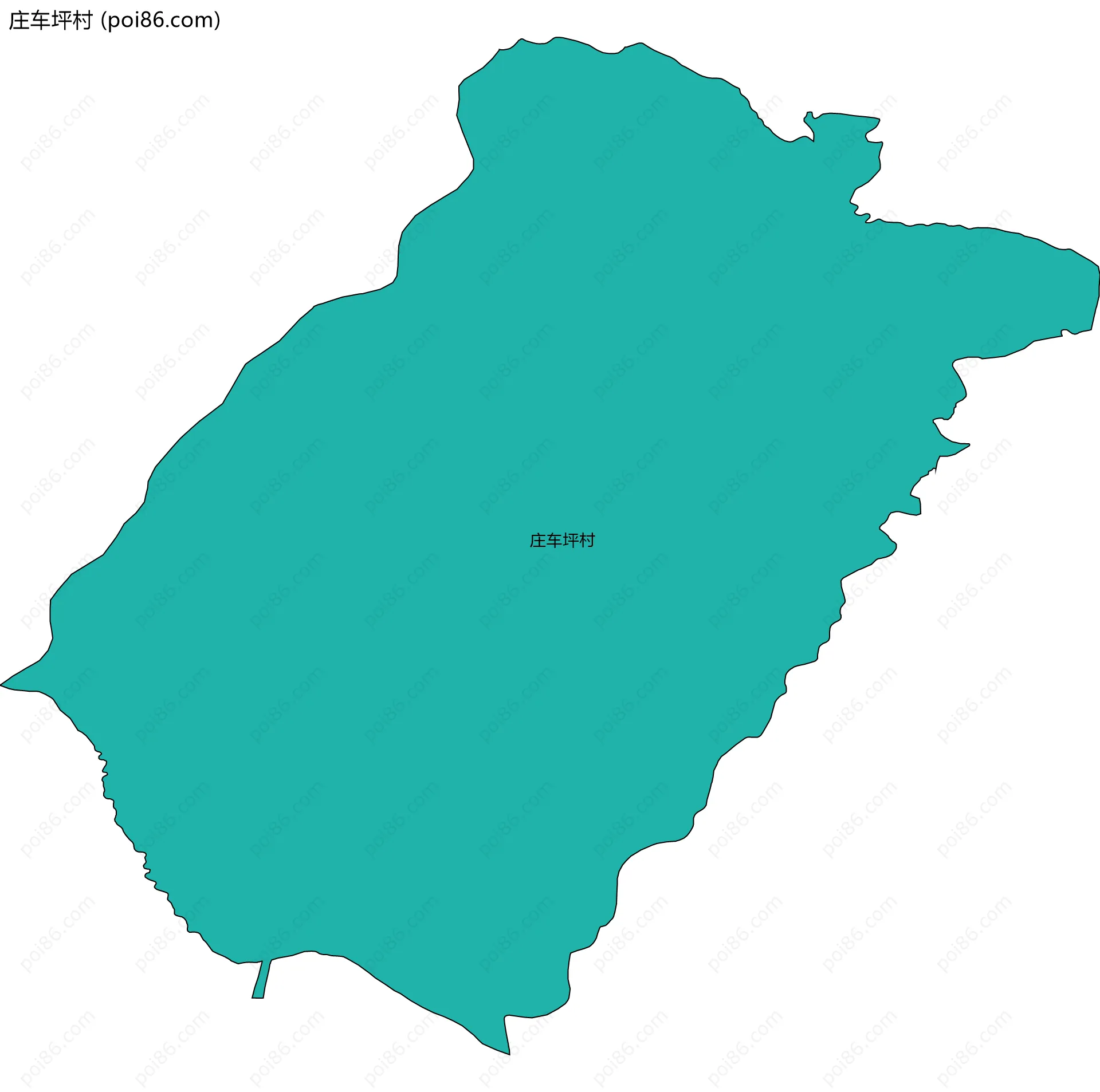 庄车坪村边界地图