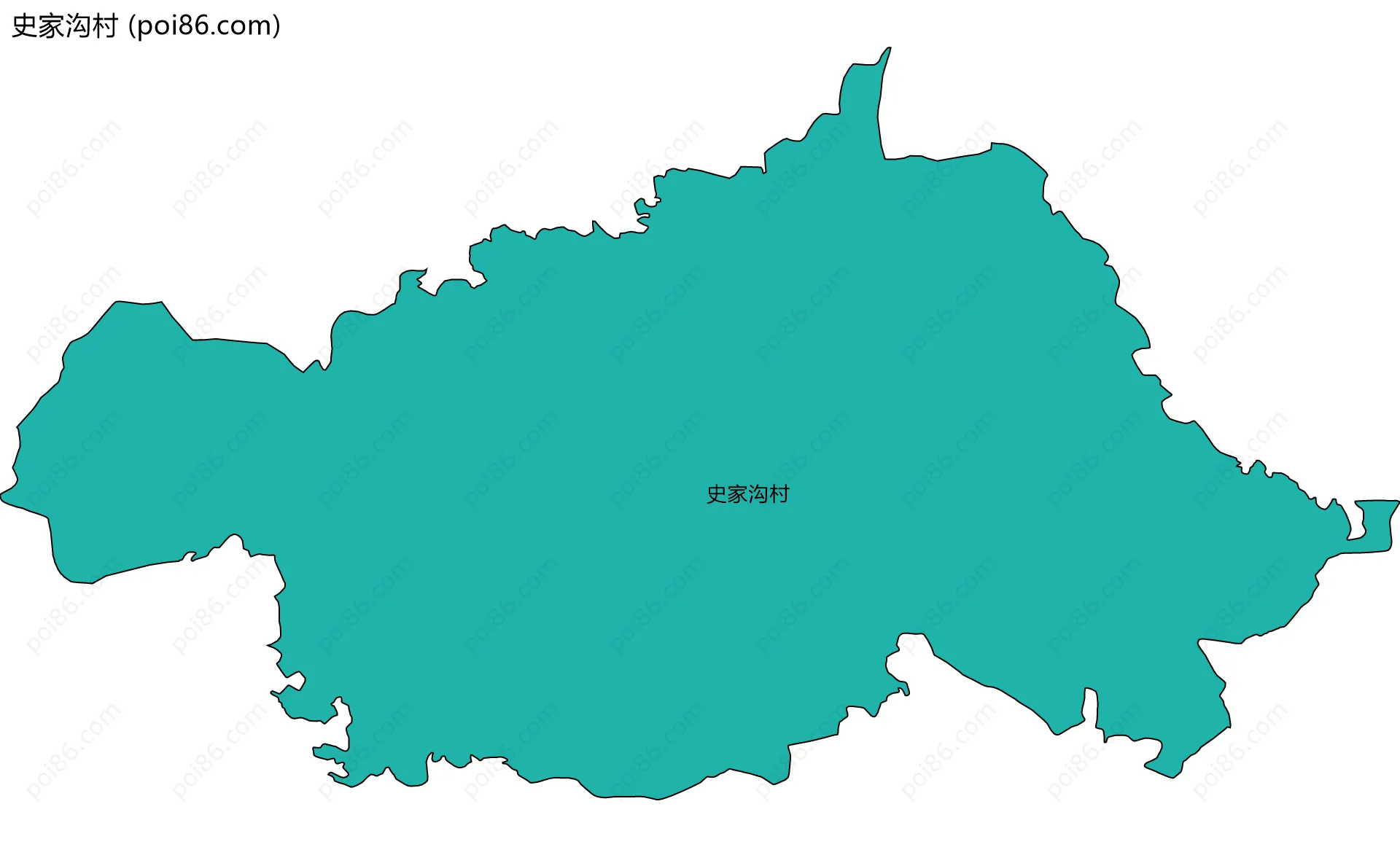 史家沟村边界地图
