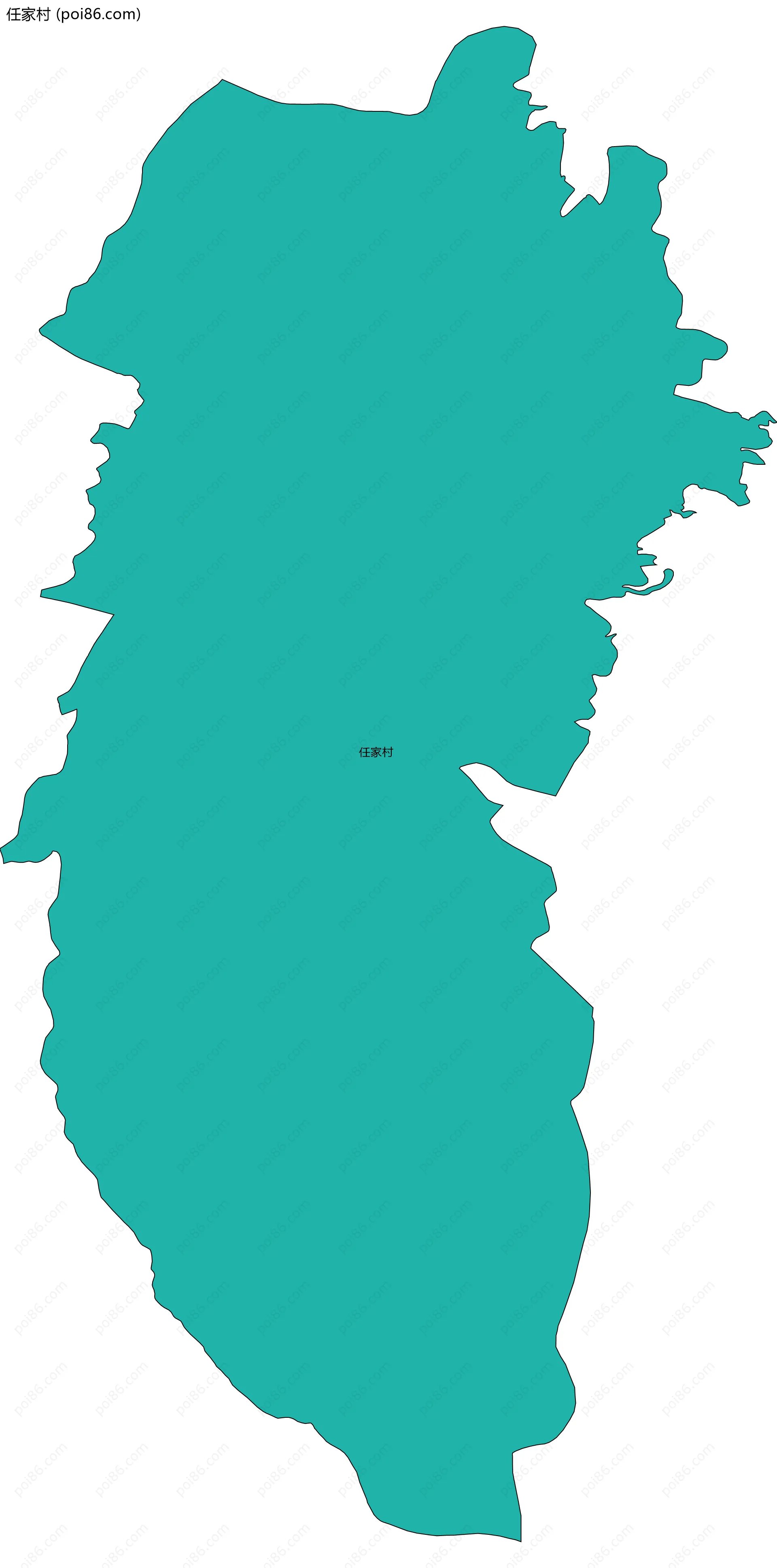 任家村边界地图