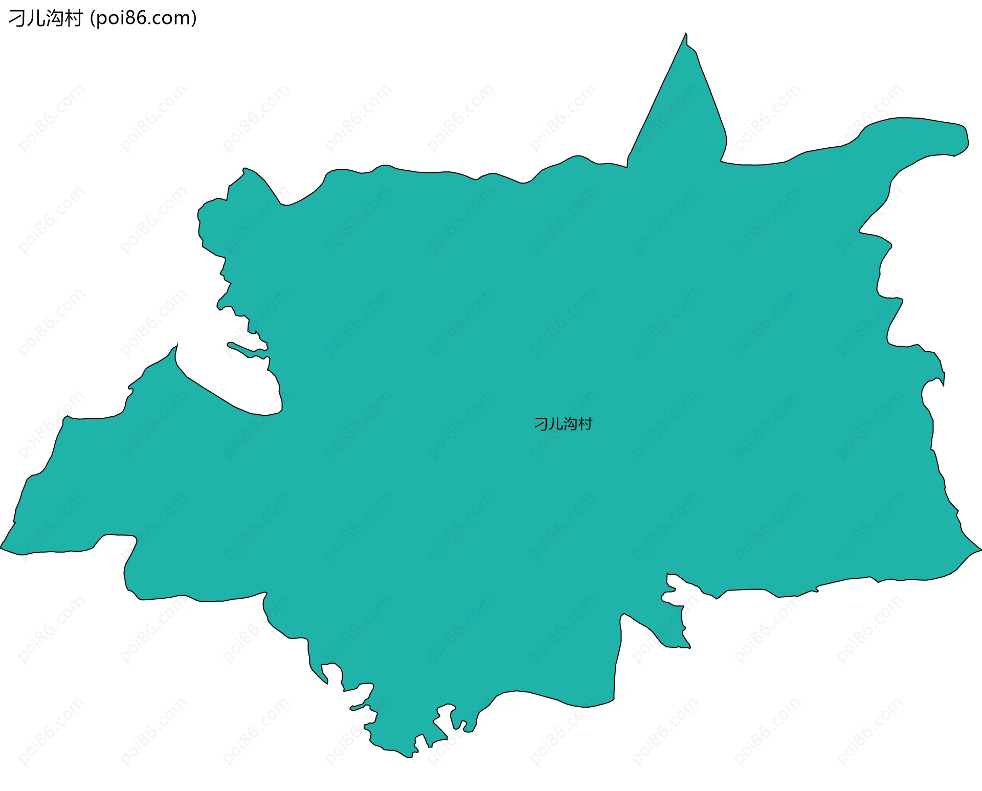 刁儿沟村边界地图