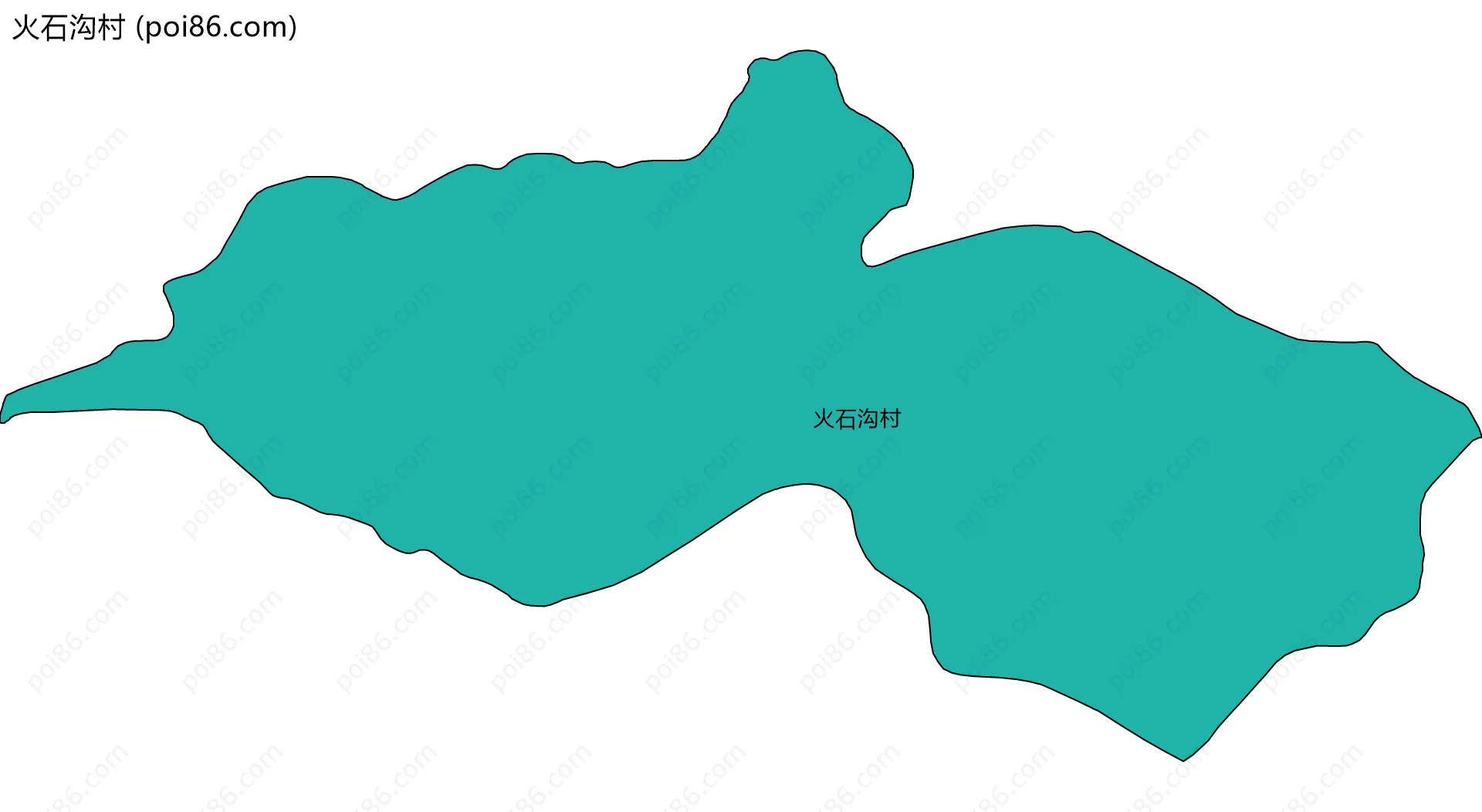 火石沟村边界地图