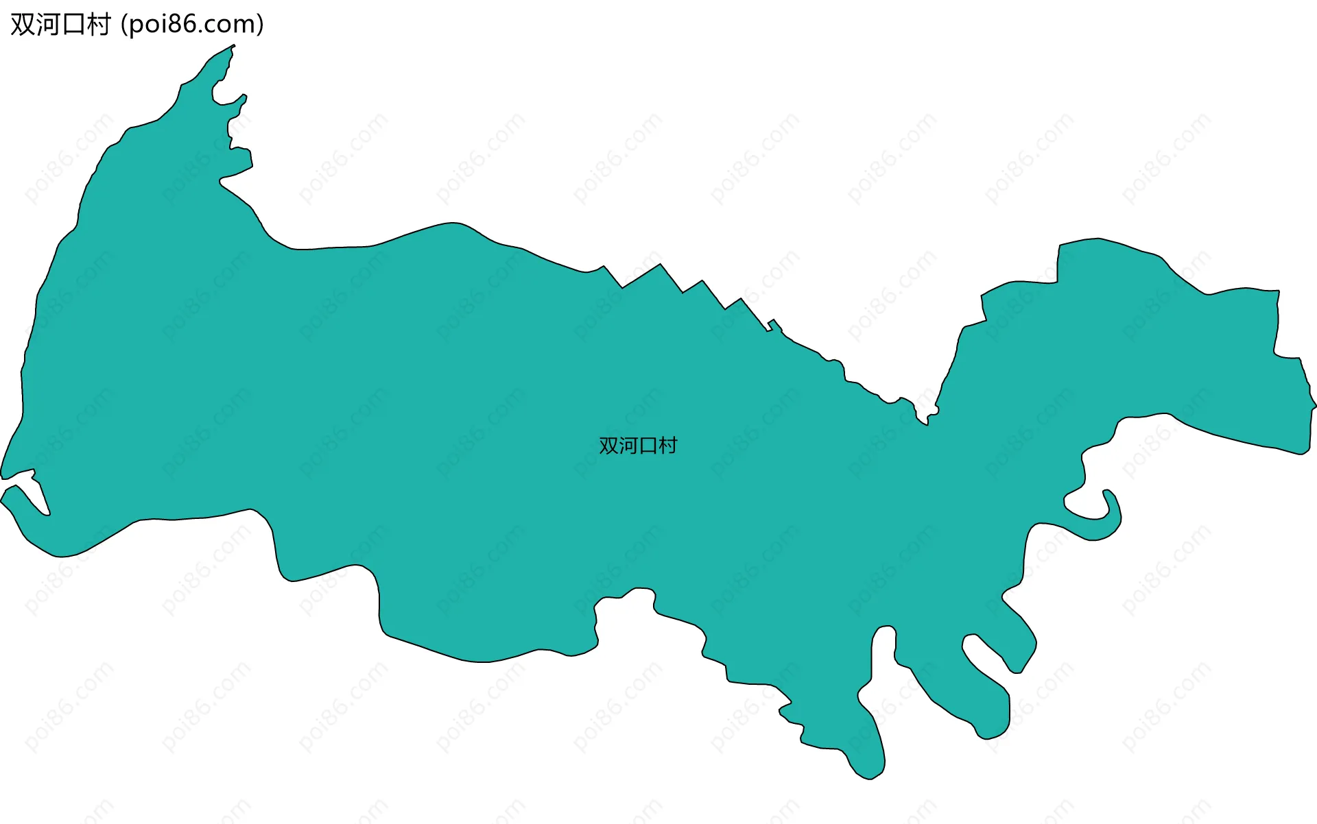双河口村边界地图