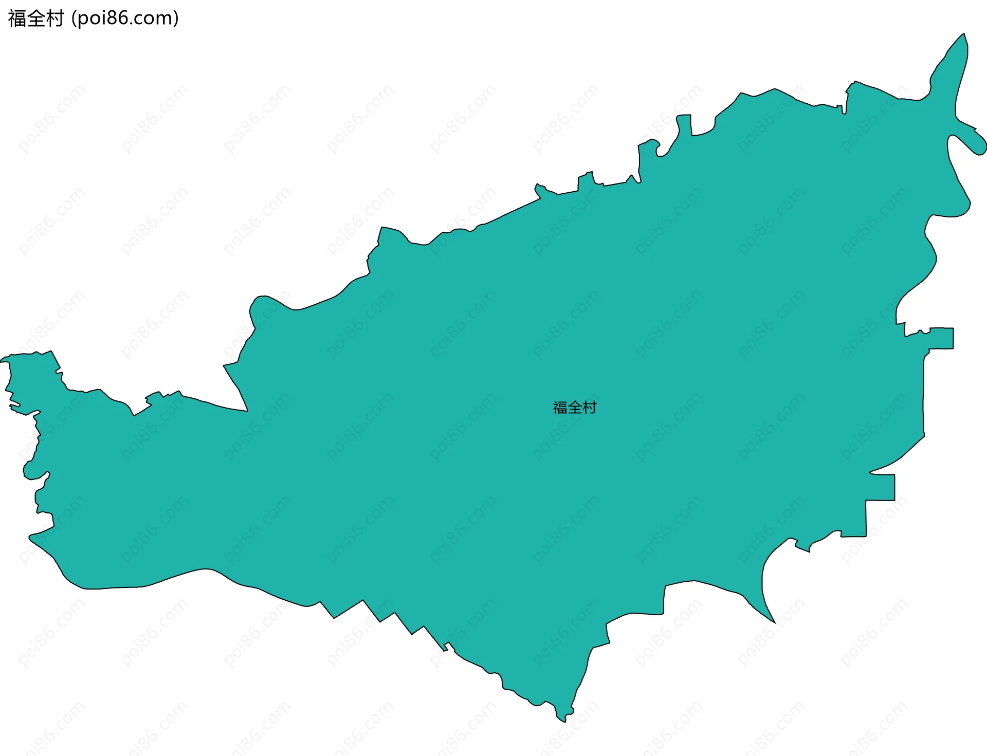 福全村边界地图