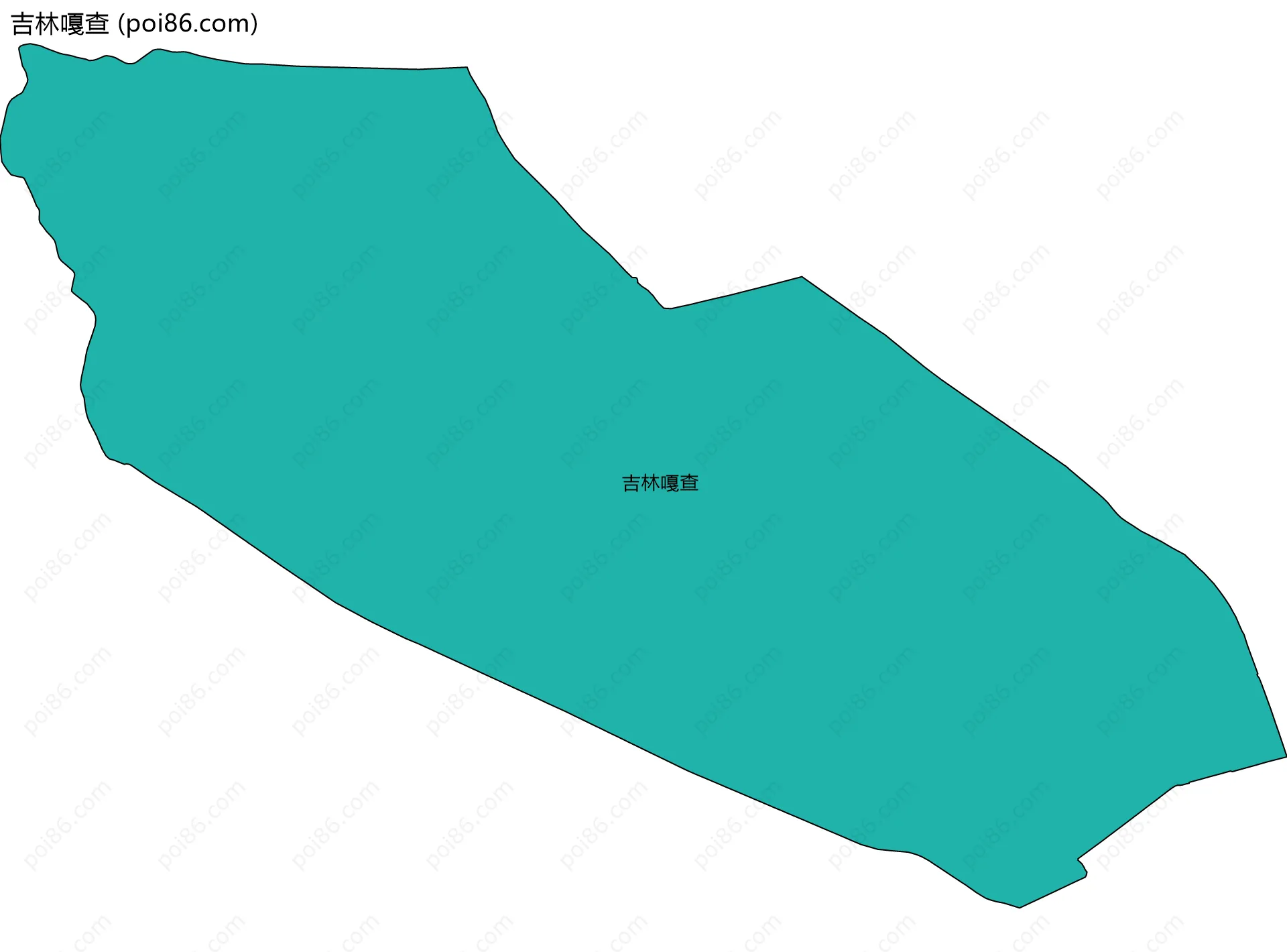 吉林嘎查边界地图