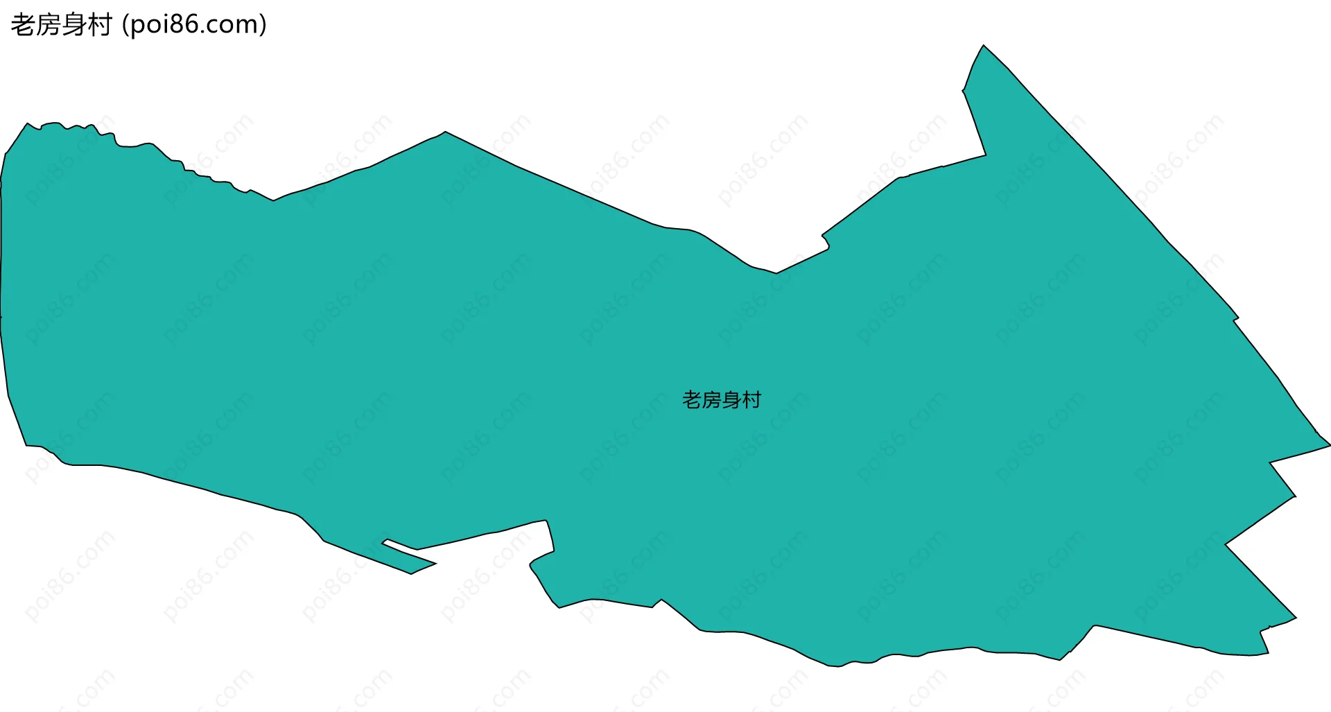 老房身村边界地图