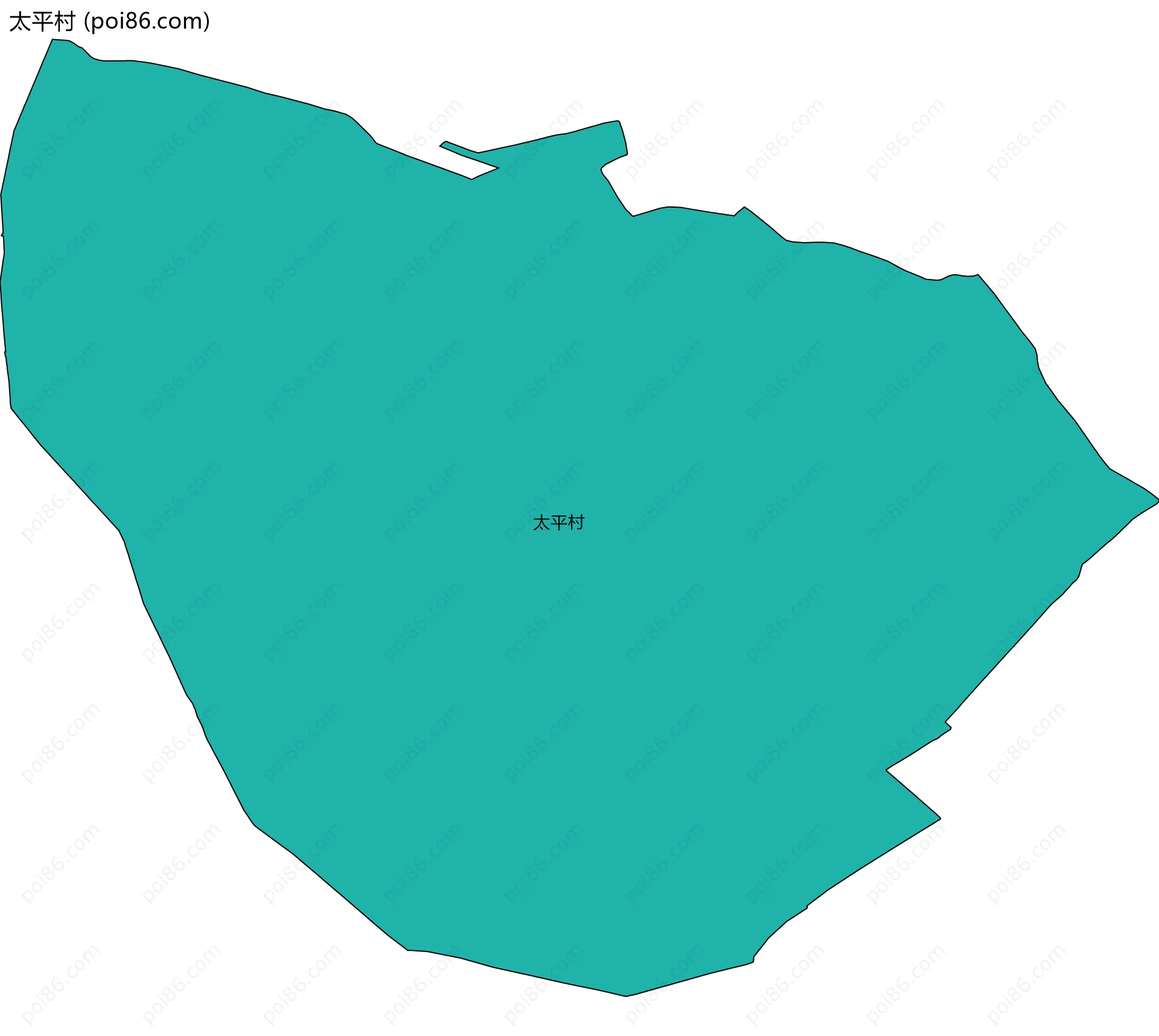 太平村边界地图