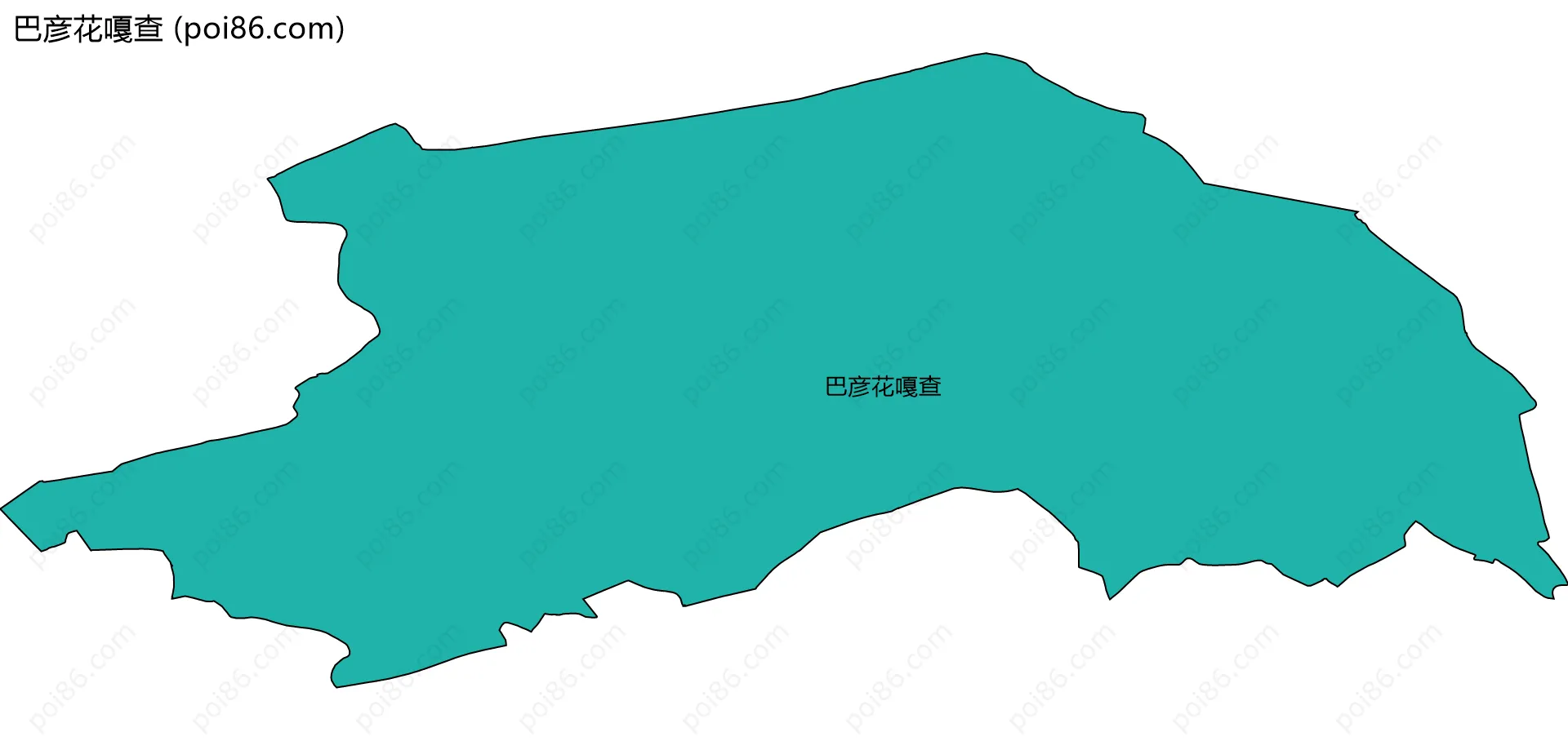 巴彦花嘎查边界地图