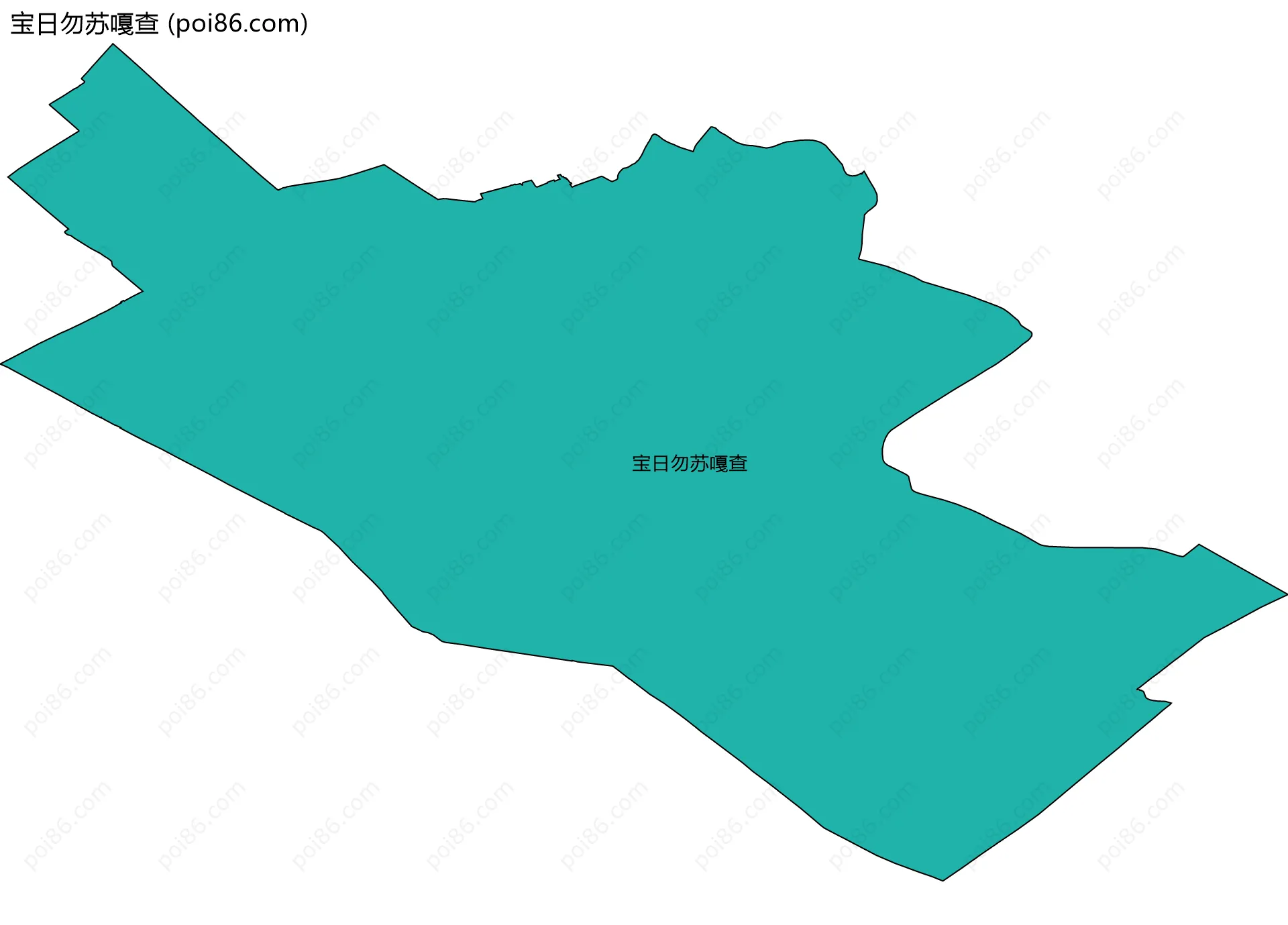 宝日勿苏嘎查边界地图