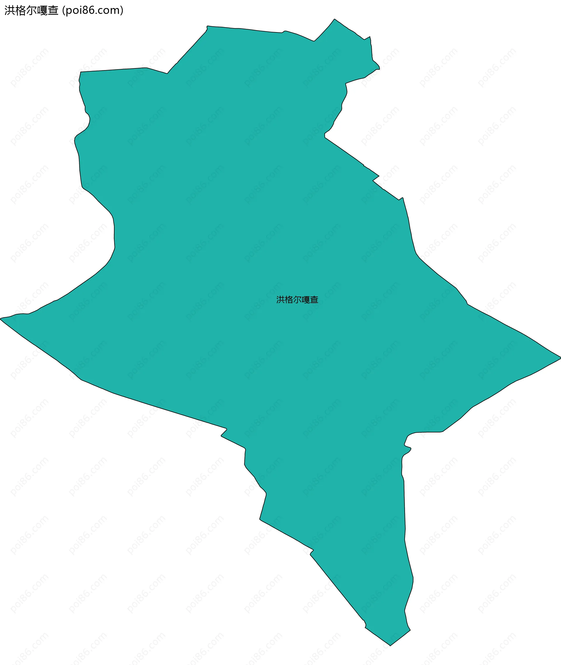 洪格尔嘎查边界地图