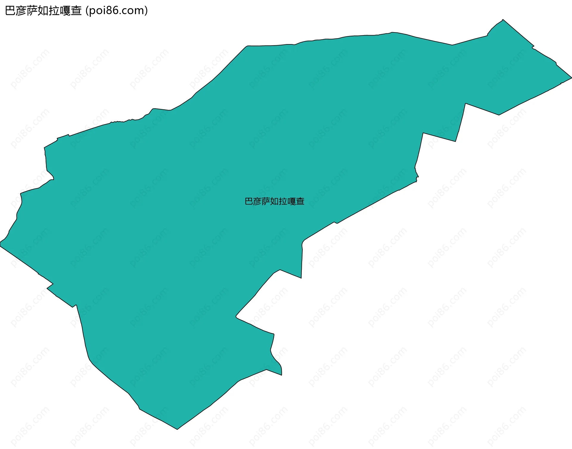 巴彦萨如拉嘎查边界地图