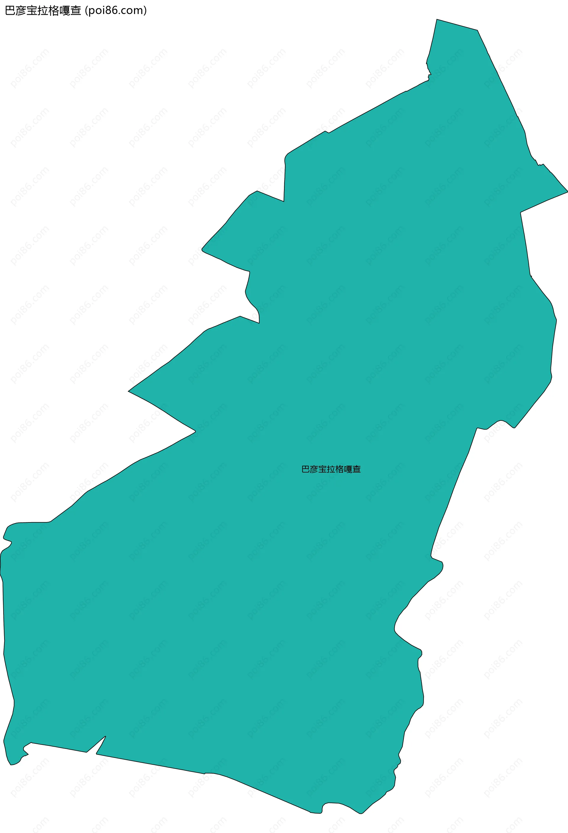 巴彦宝拉格嘎查边界地图