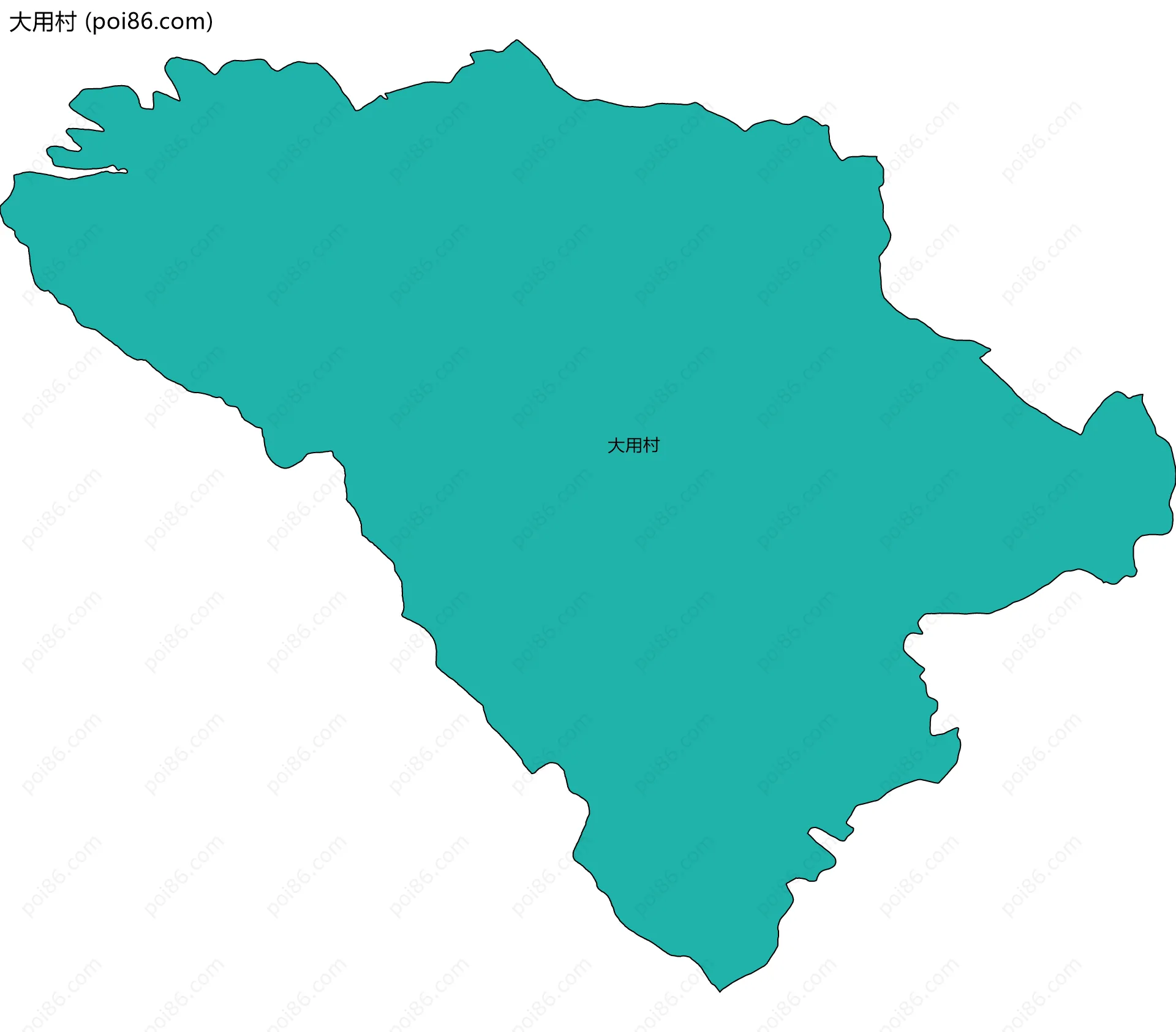 大用村边界地图