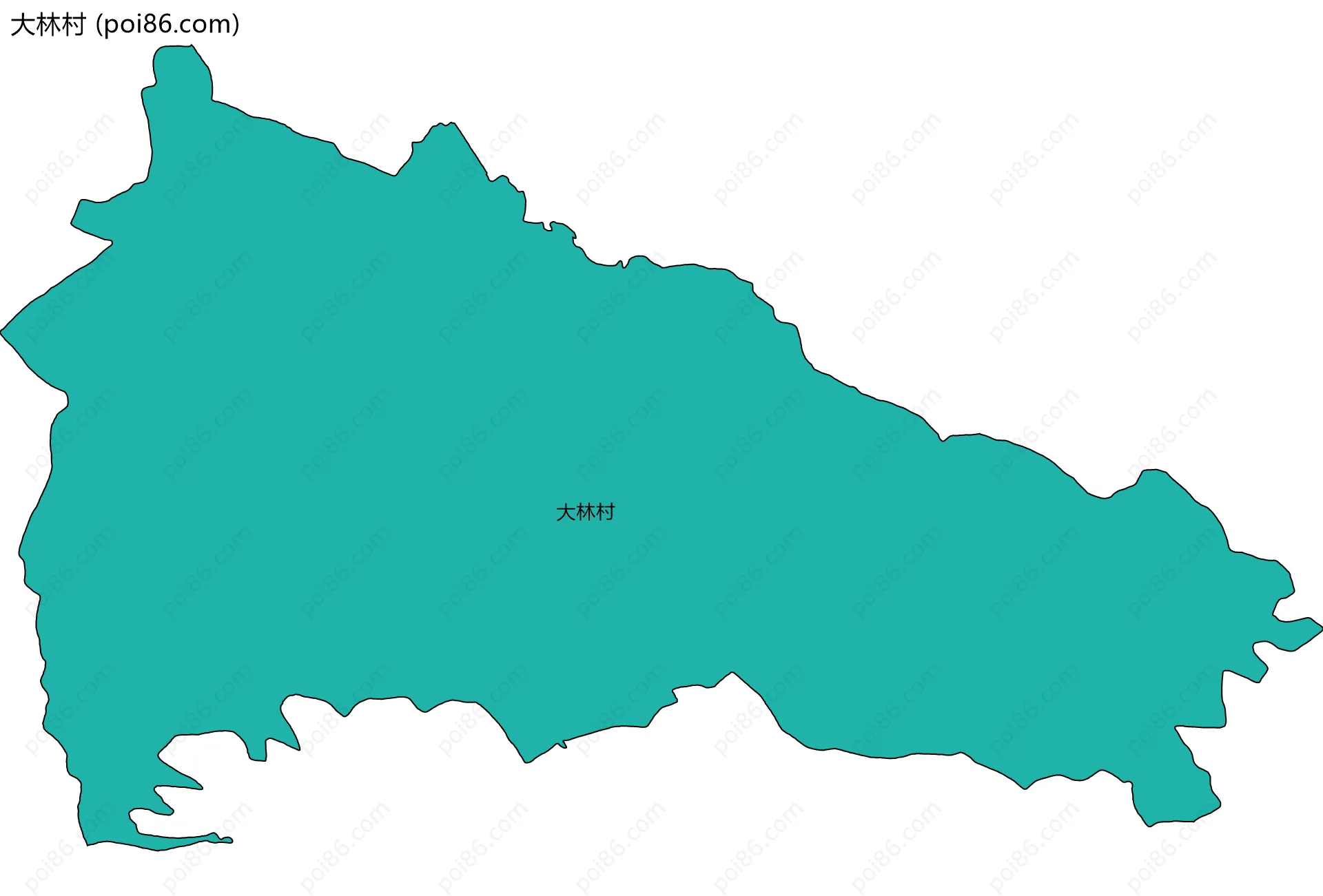 大林村边界地图