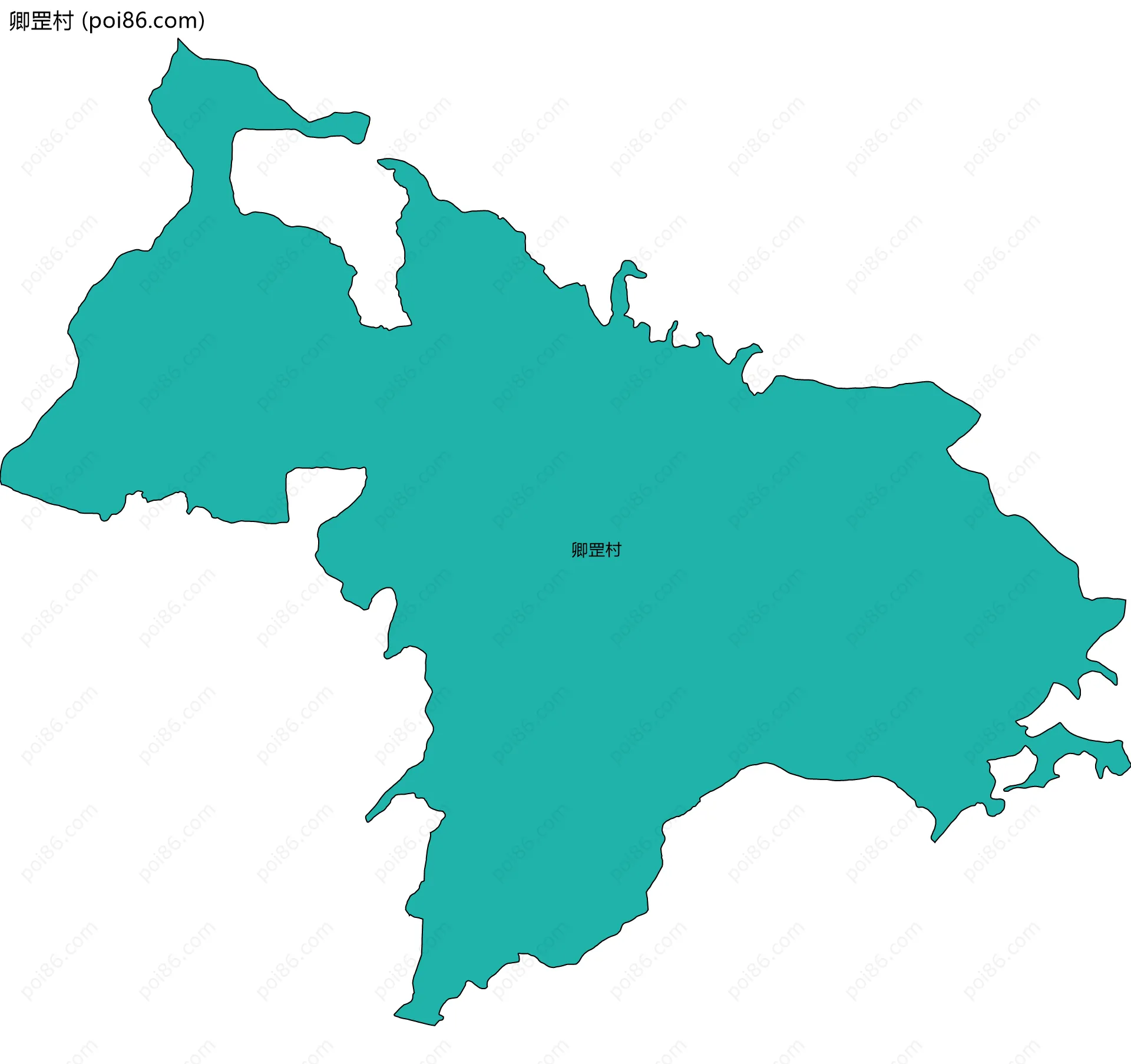 卿罡村边界地图