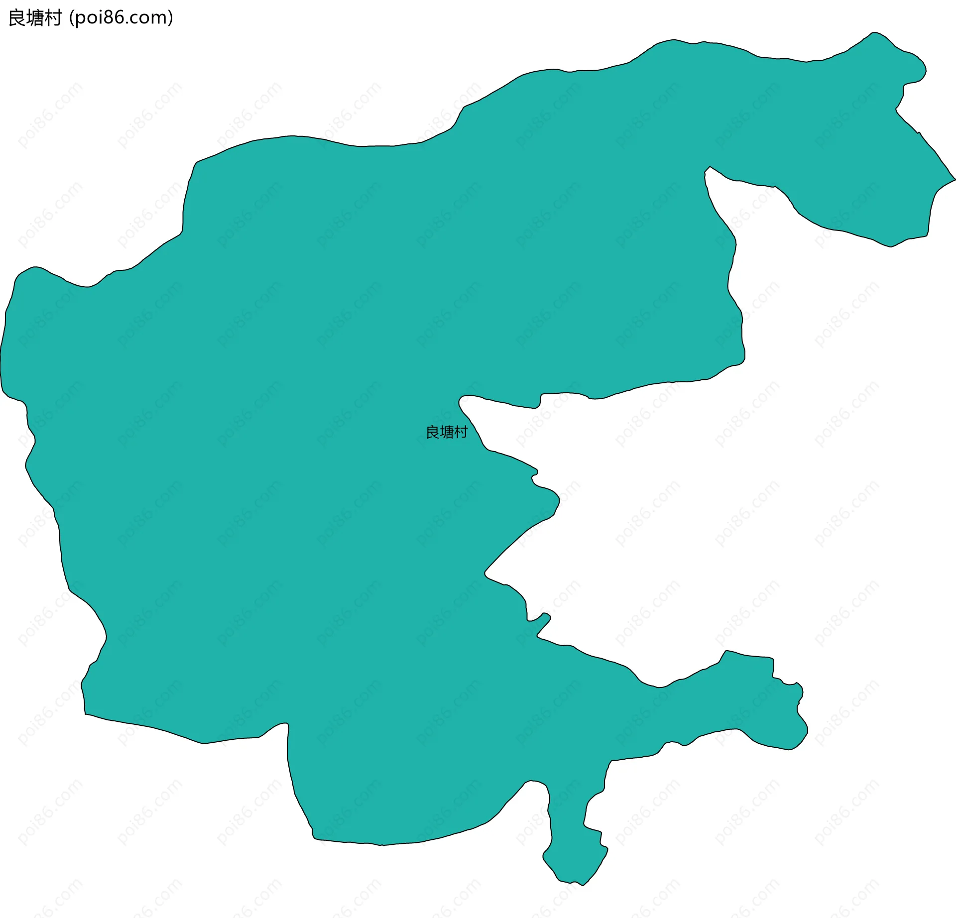 良塘村边界地图