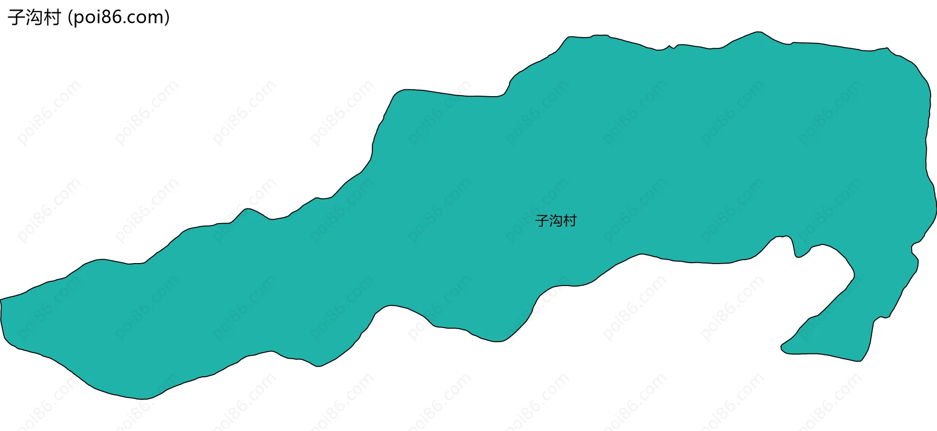 子沟村边界地图