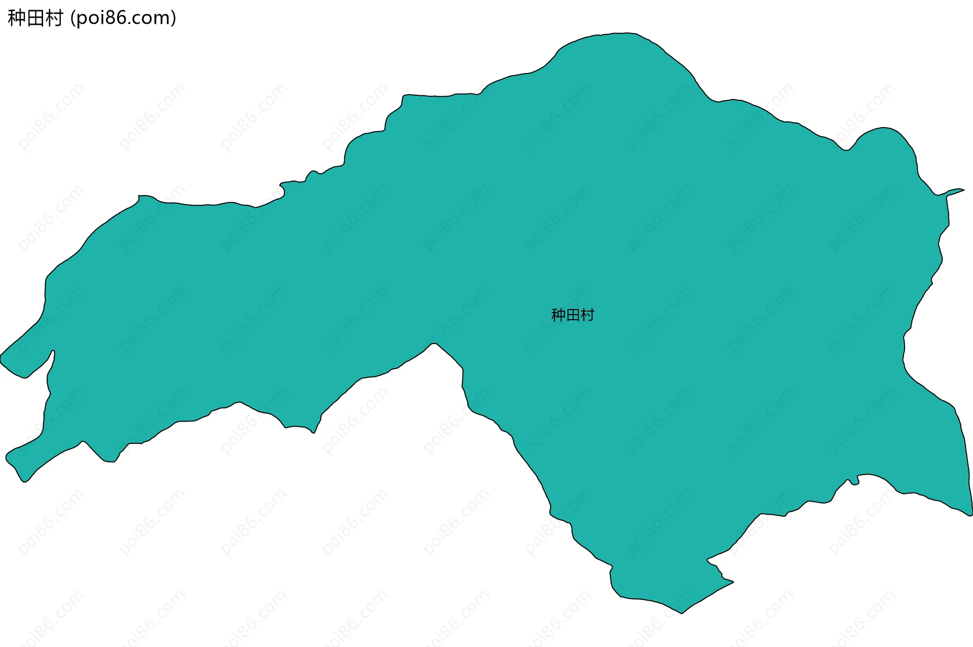 种田村边界地图