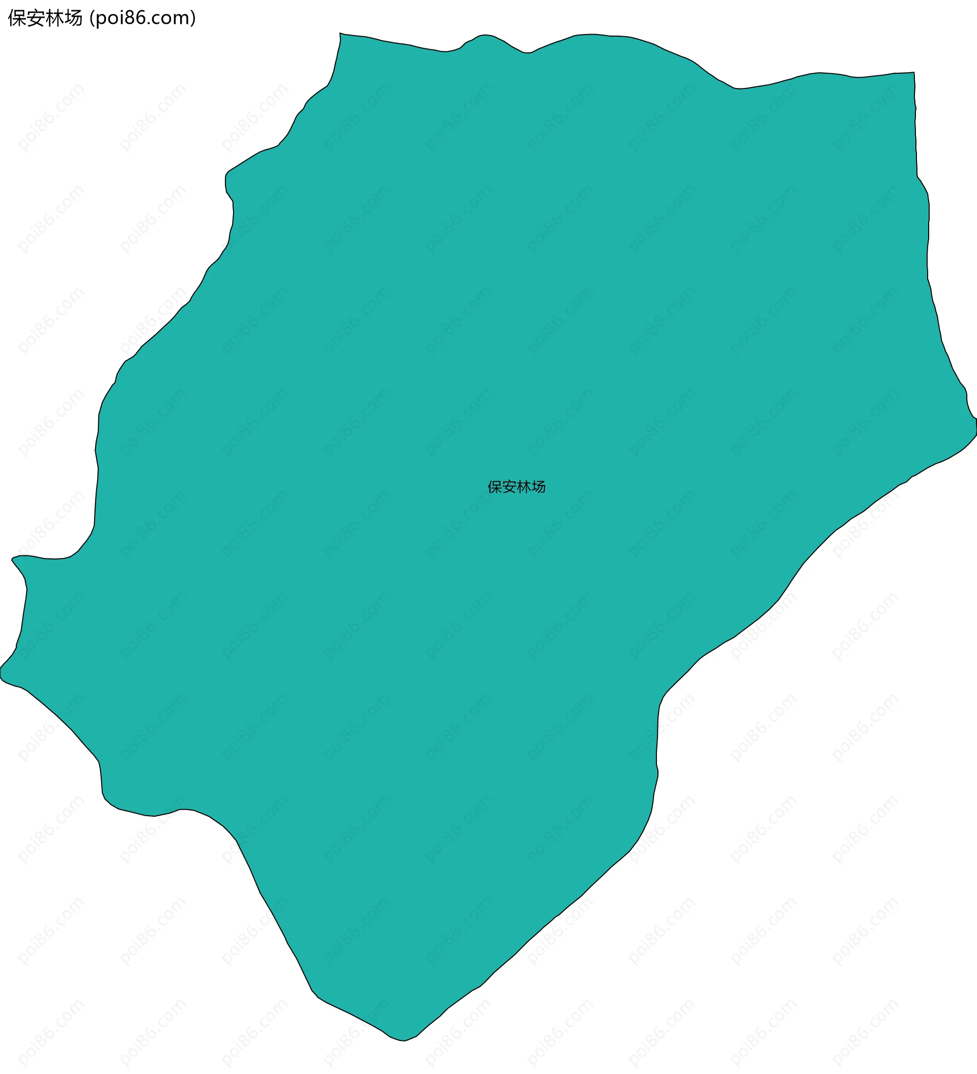 保安林场边界地图