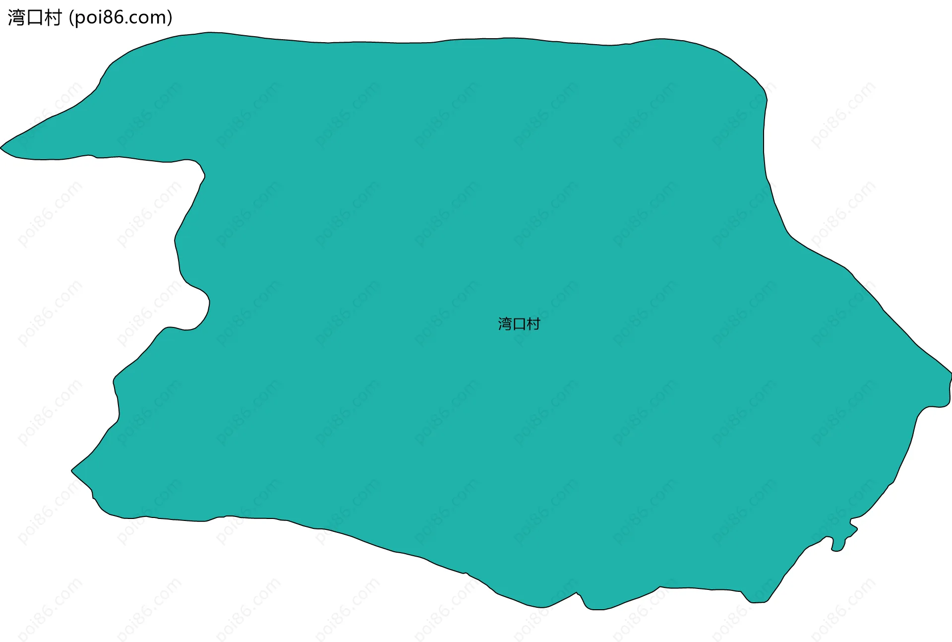 湾口村边界地图