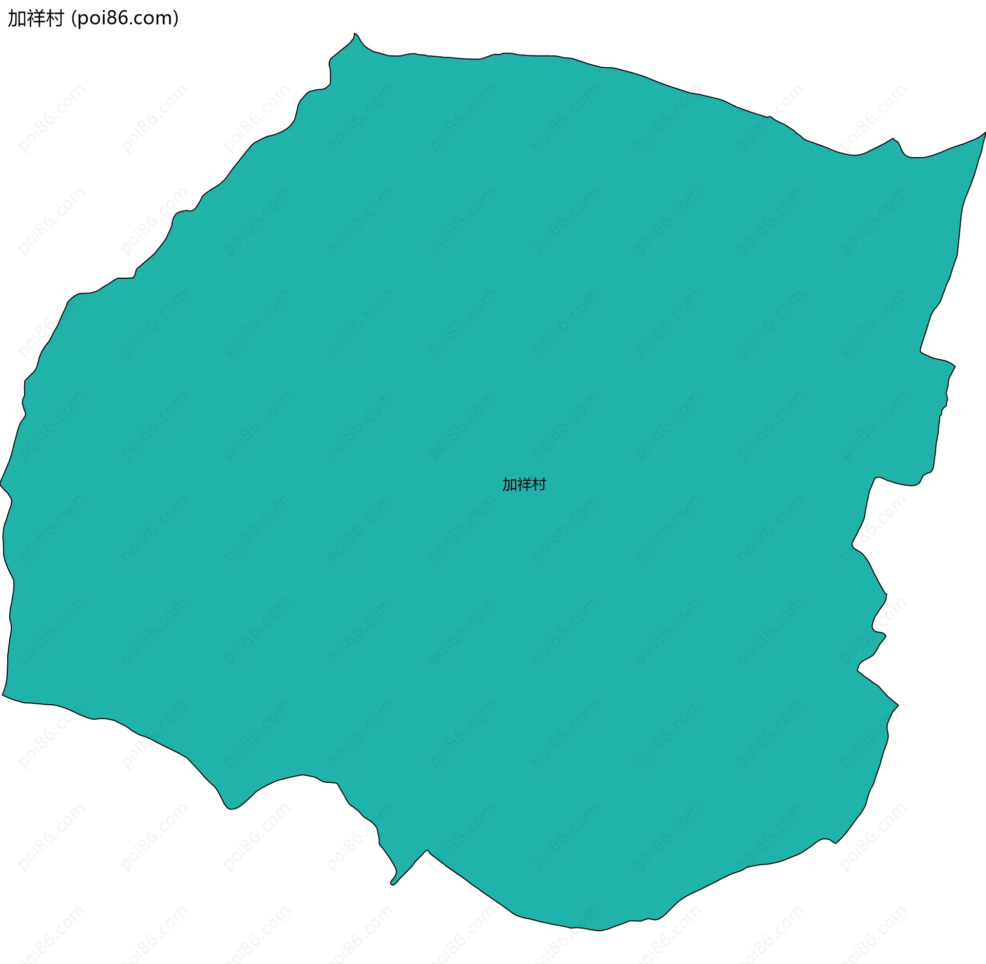 加祥村边界地图
