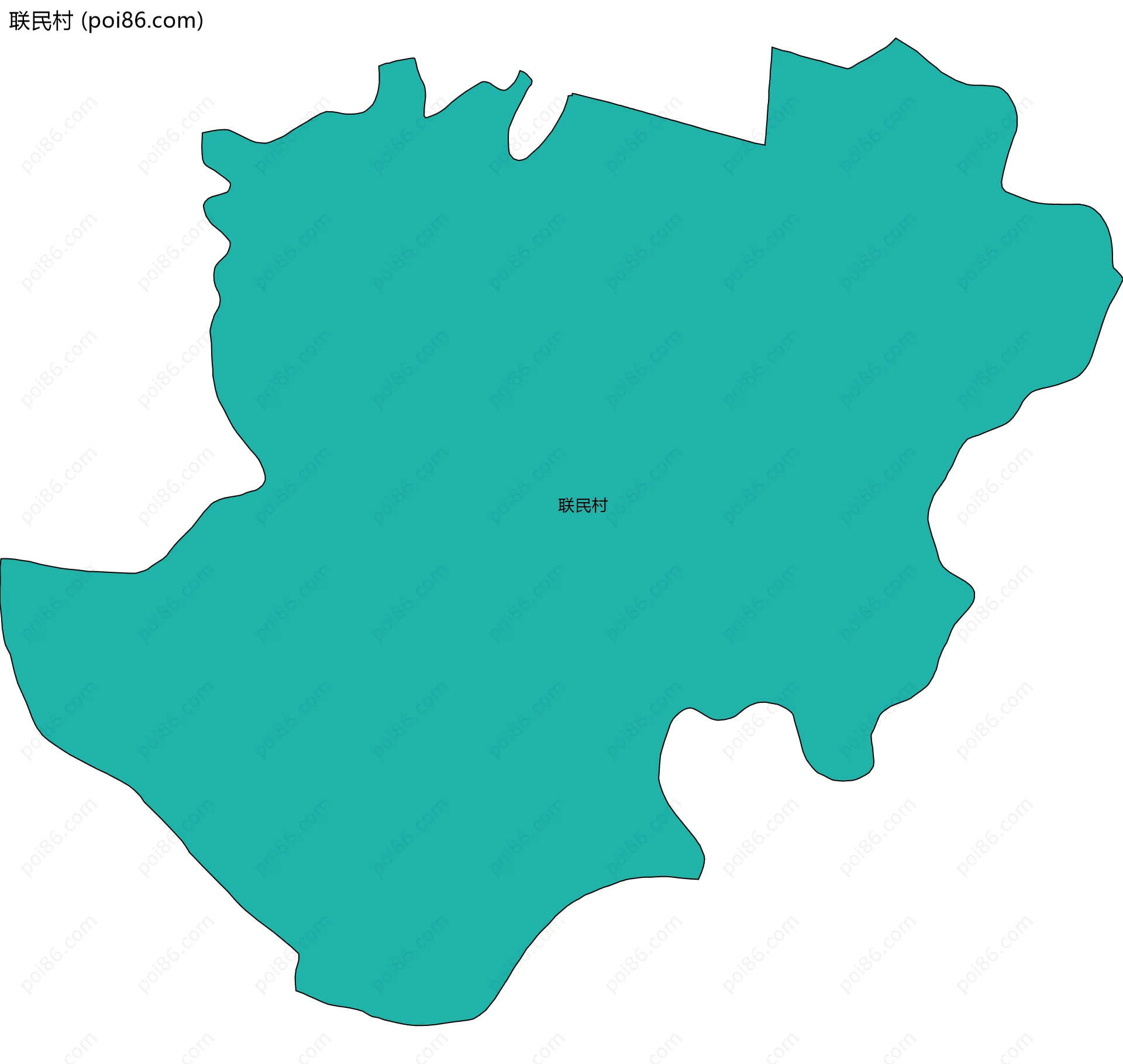 联民村边界地图