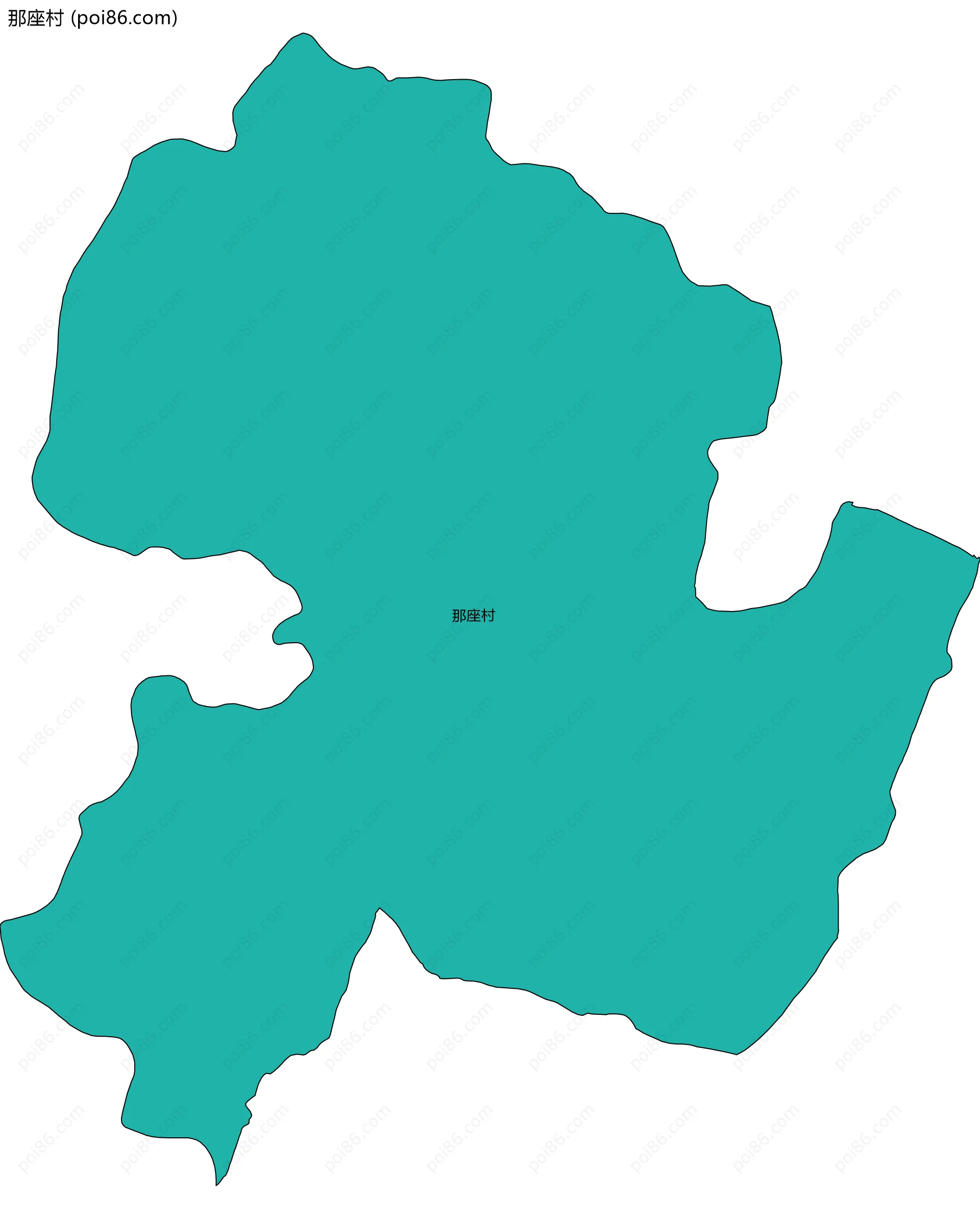 那座村边界地图