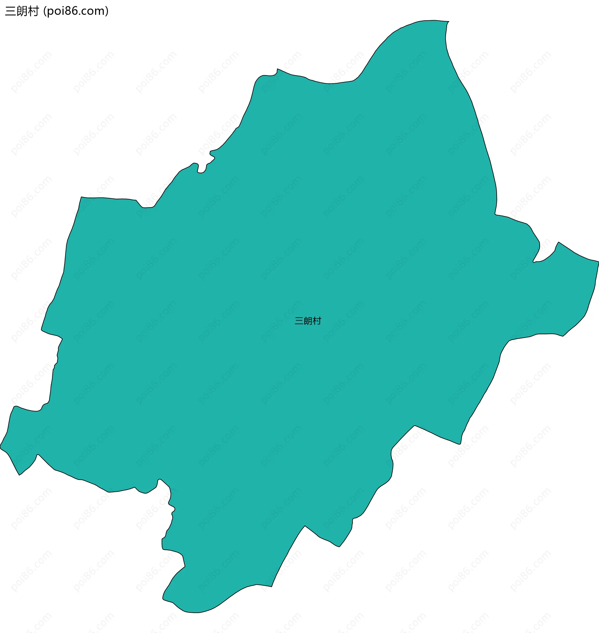 三朗村边界地图