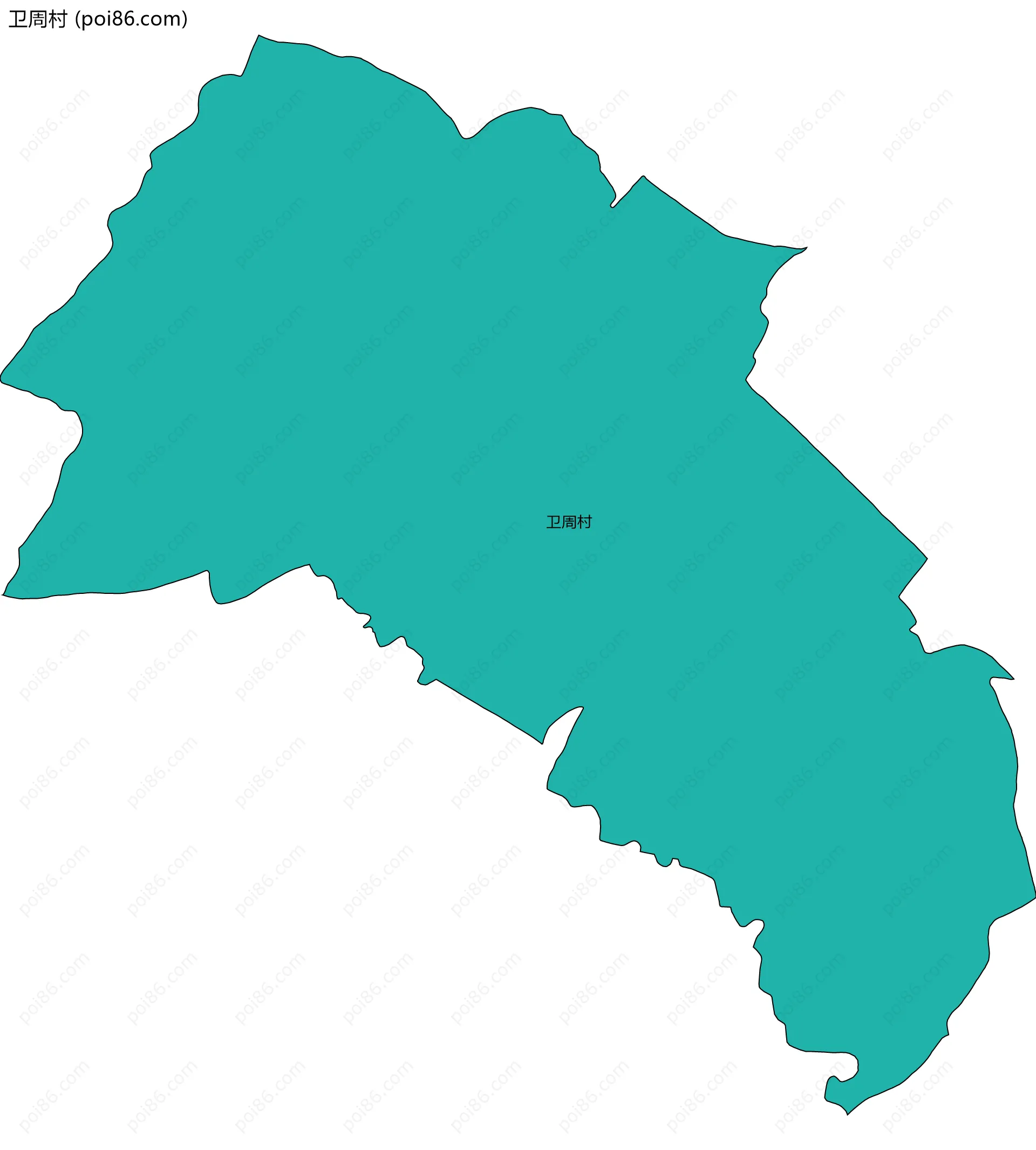 卫周村边界地图