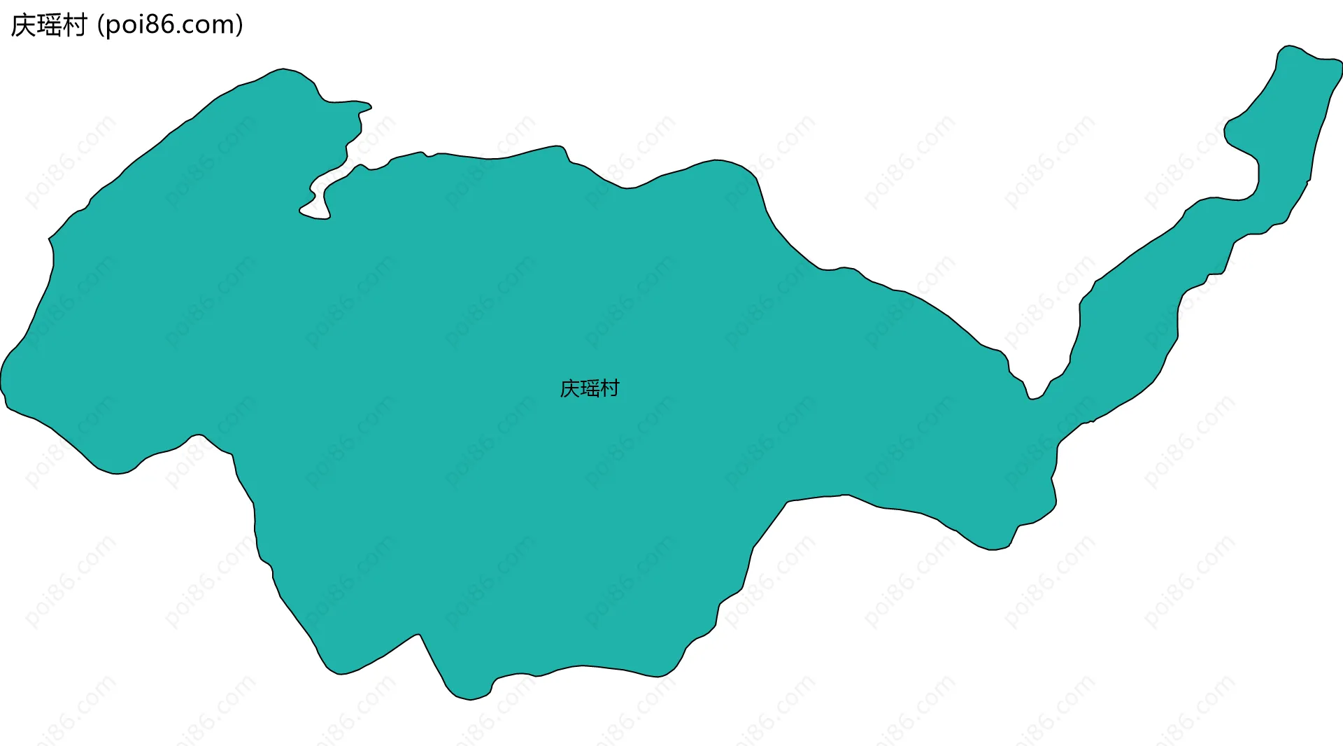 庆瑶村边界地图