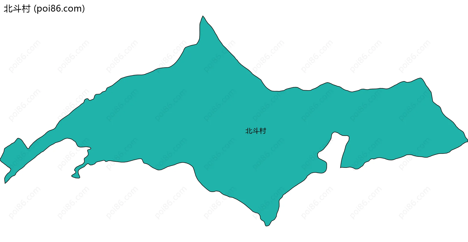 北斗村边界地图