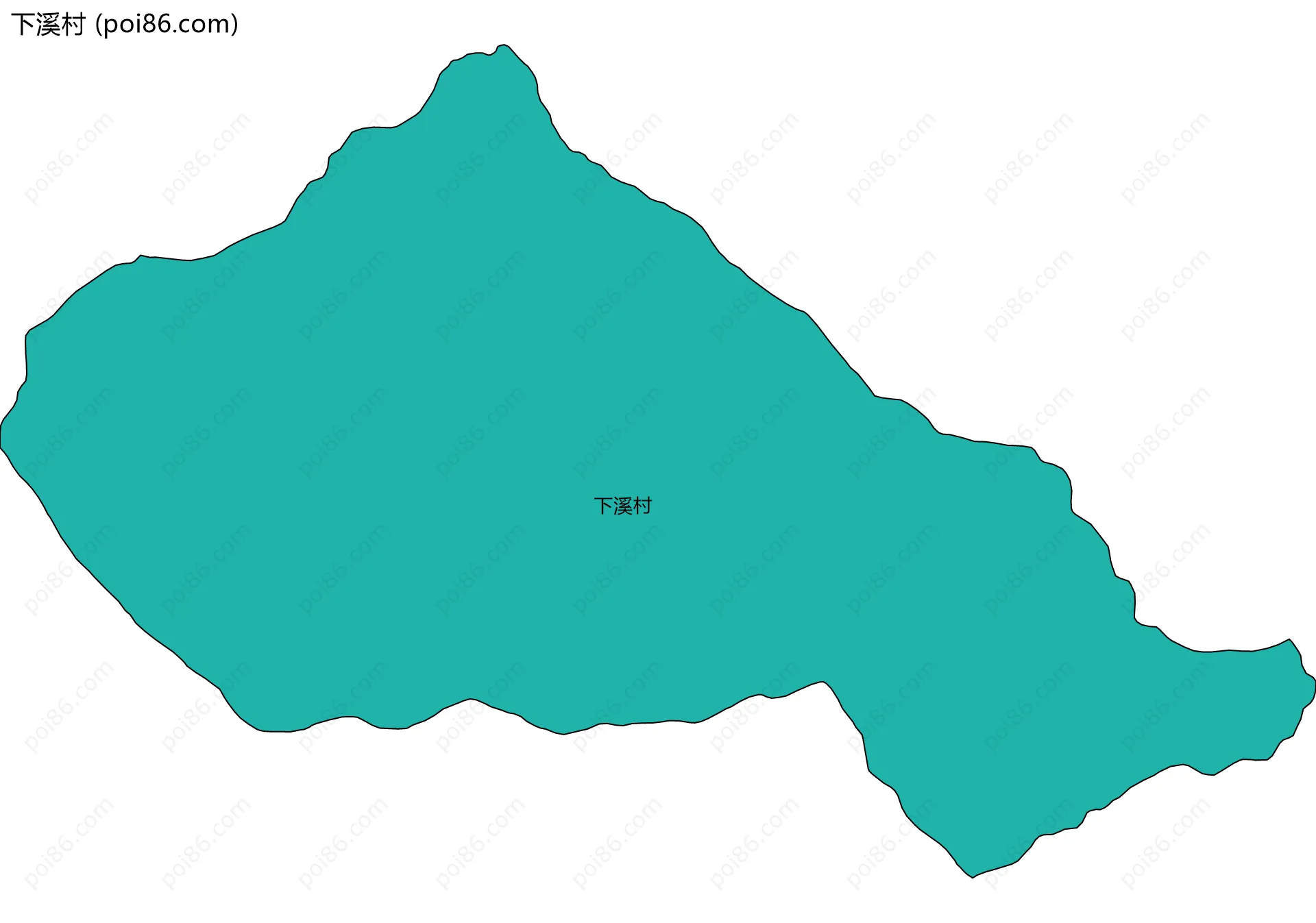 下溪村边界地图