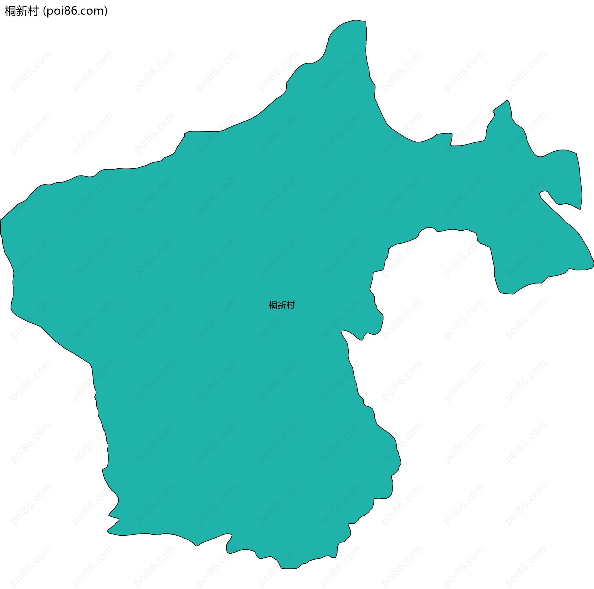 桐新村边界地图